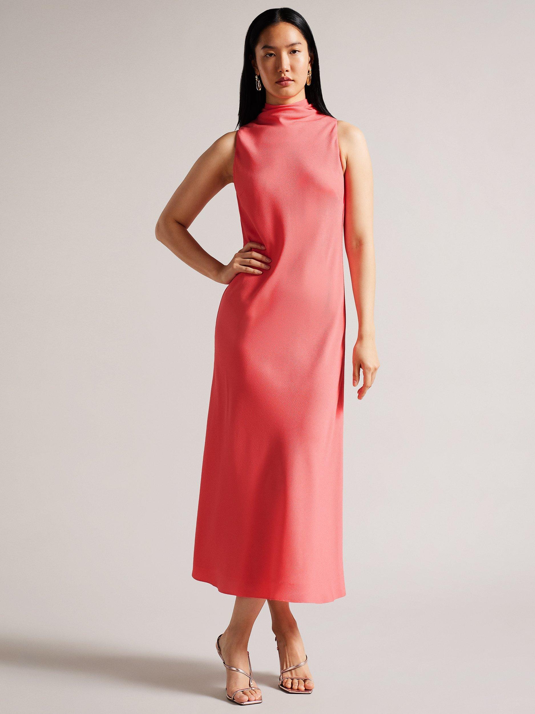 Ted Baker Eleanar Midi Dress, Coral