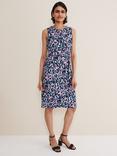 Phase Eight Sasha Cap Sleeve Abstract Print Dress, Multi
