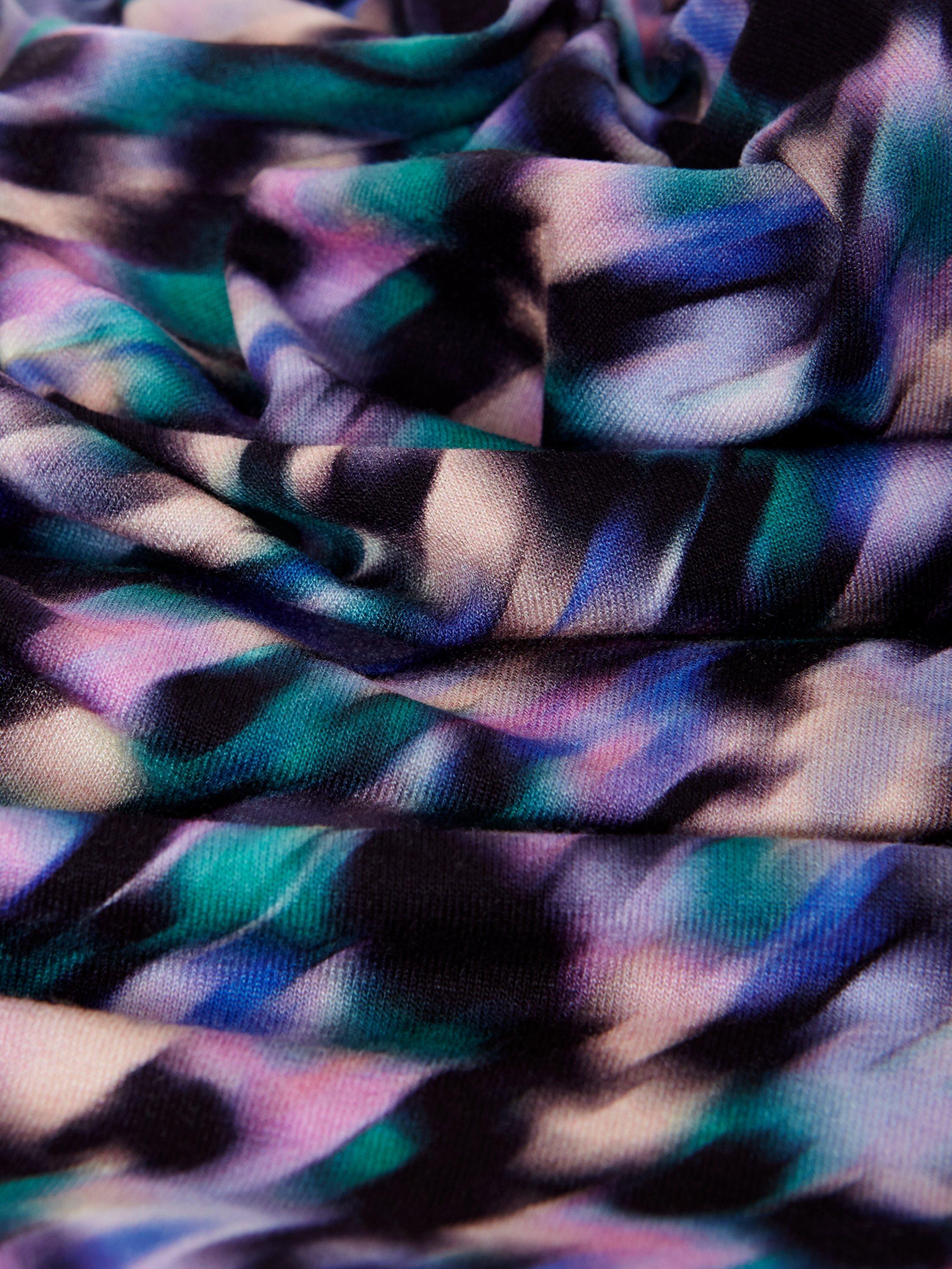 Product image 5 of 7, which shows Phase Eight Sasha Cap Sleeve Abstract Print Dress, Multi, 14