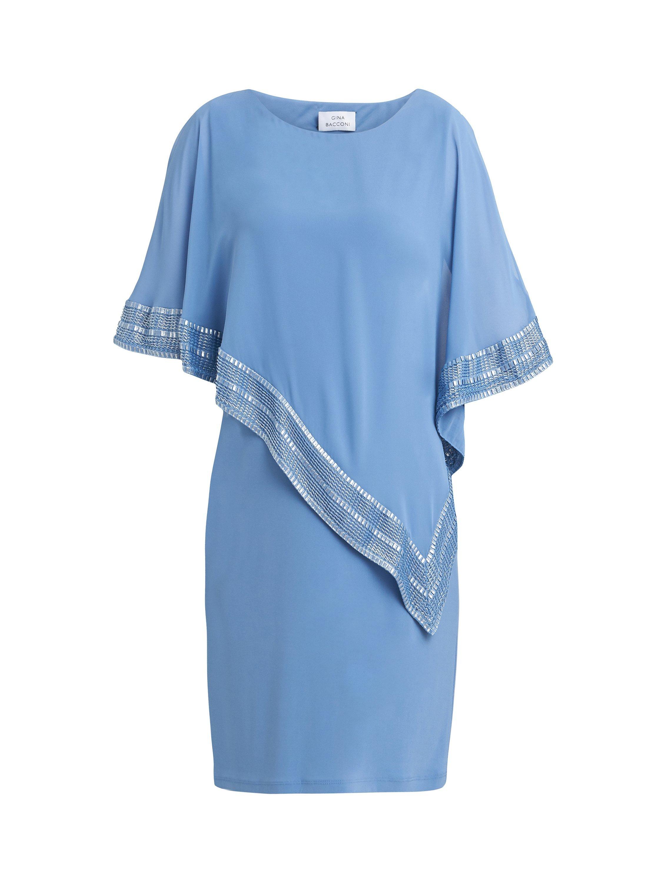 Gina bacconi celia floral embroidered dress online