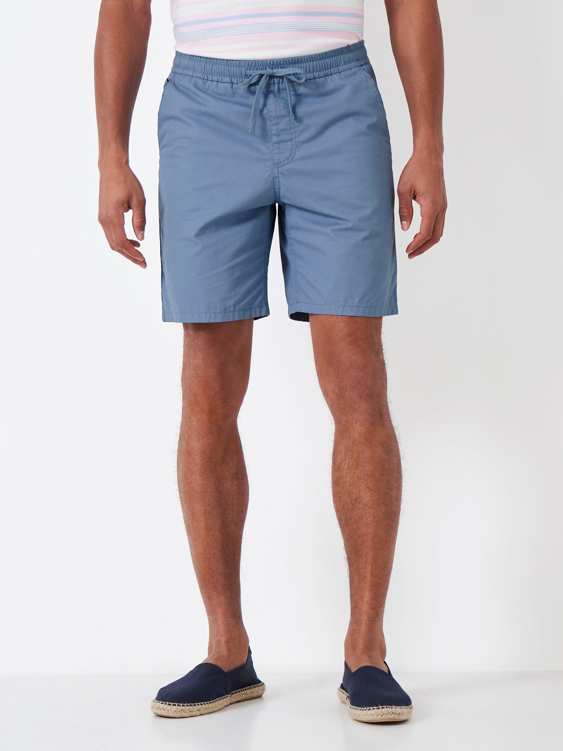 Crew Clothing Deck Shorts, Mid Blue