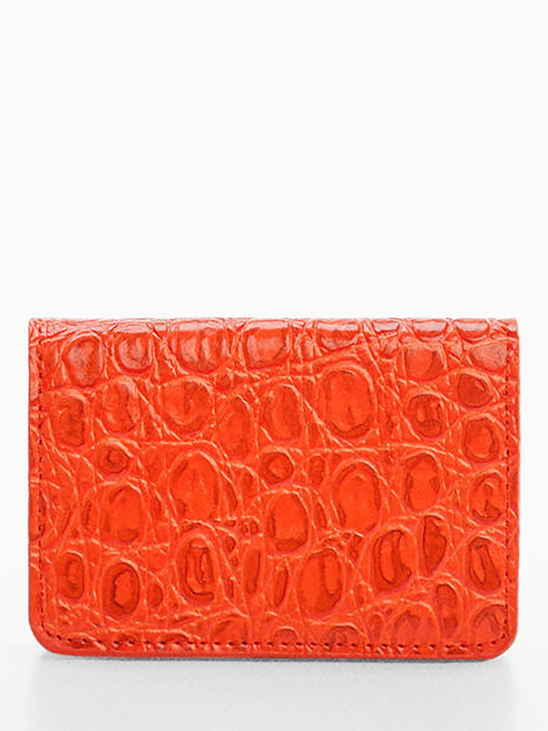 Mango Ona Small Flap Over Wallet, Orange, One Size