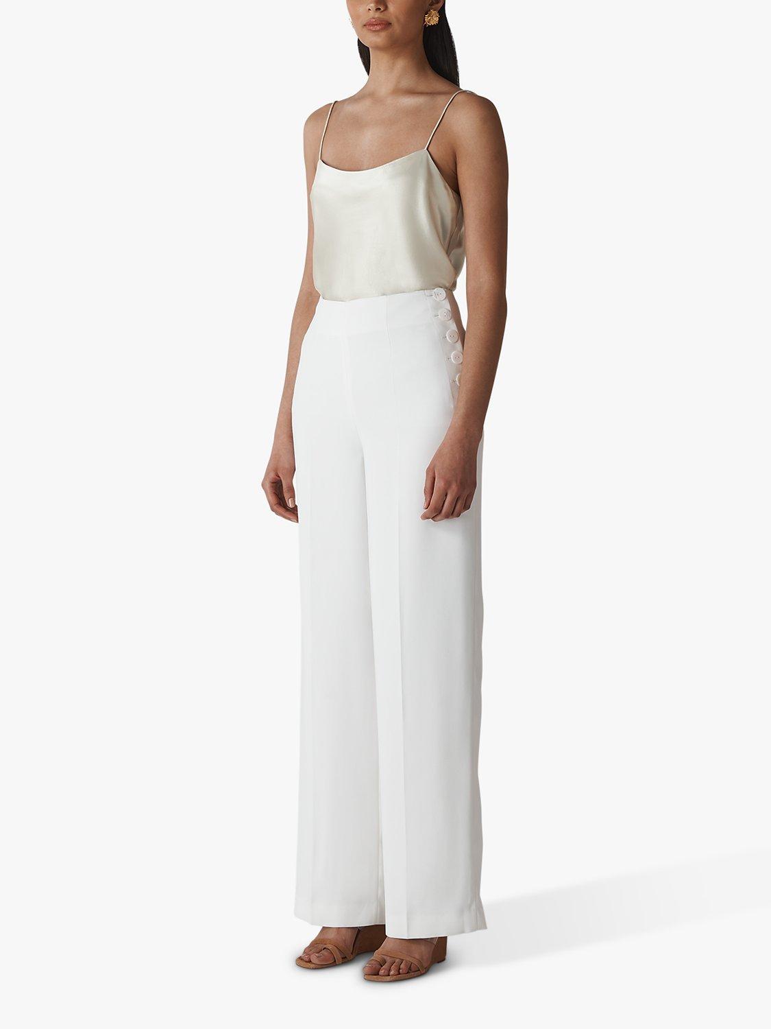 Product image 3 of 5, which shows Whistles Silk Cami Top, Silver, 6