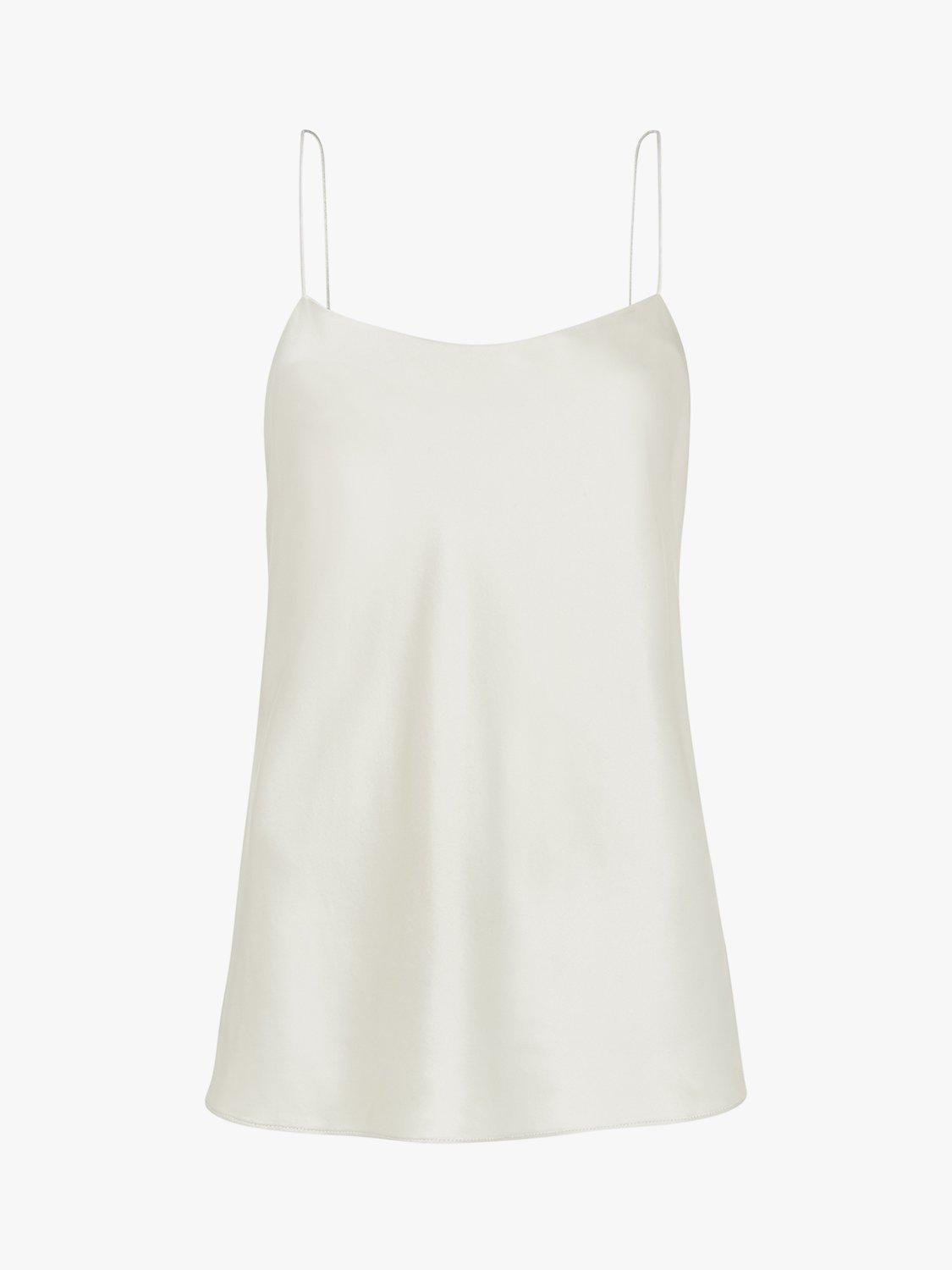 Product image 5 of 5, which shows Whistles Silk Cami Top, Silver, 6