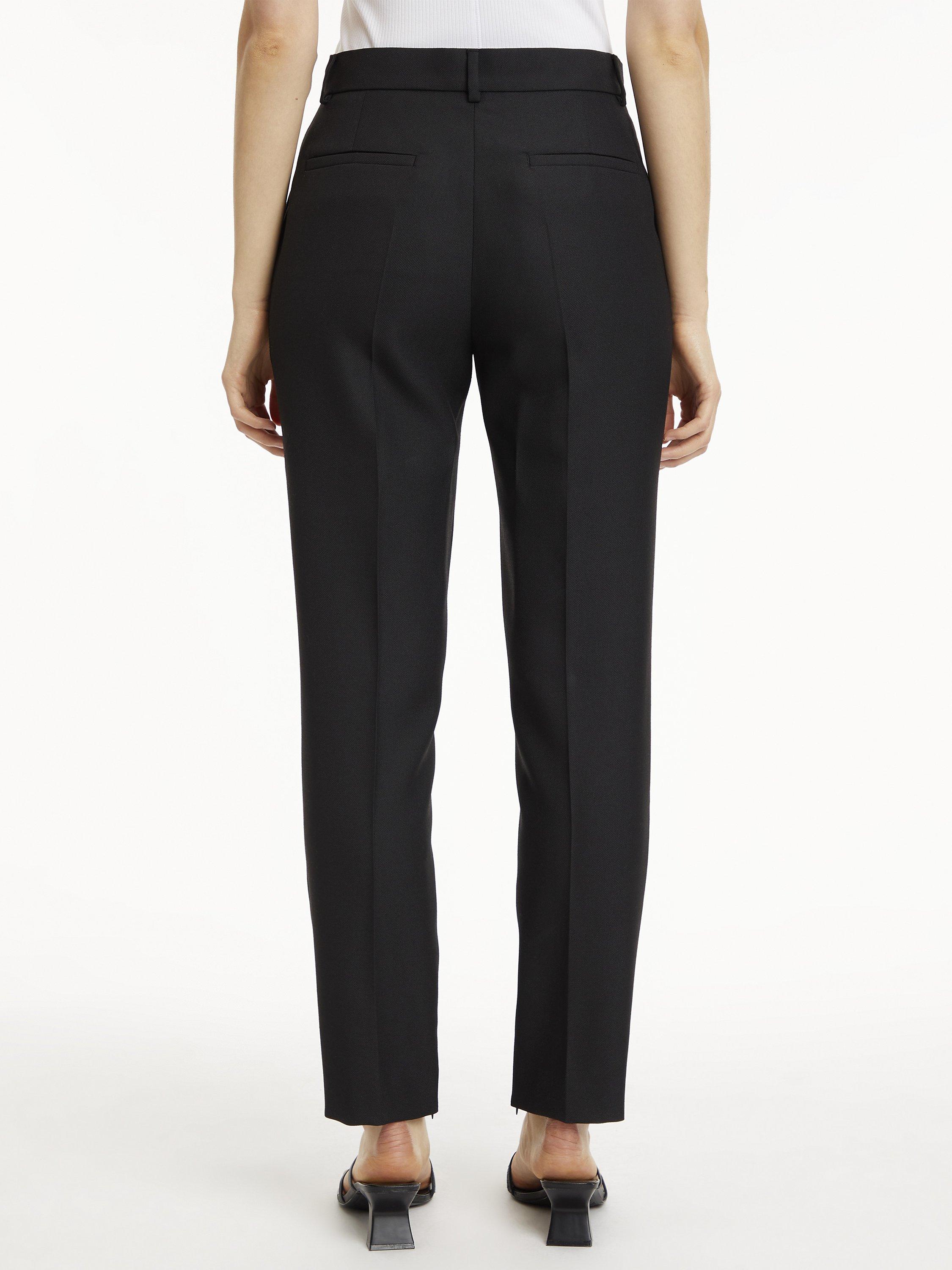 Calvin Klein Slim Fit Tailored Trousers, Black, 10