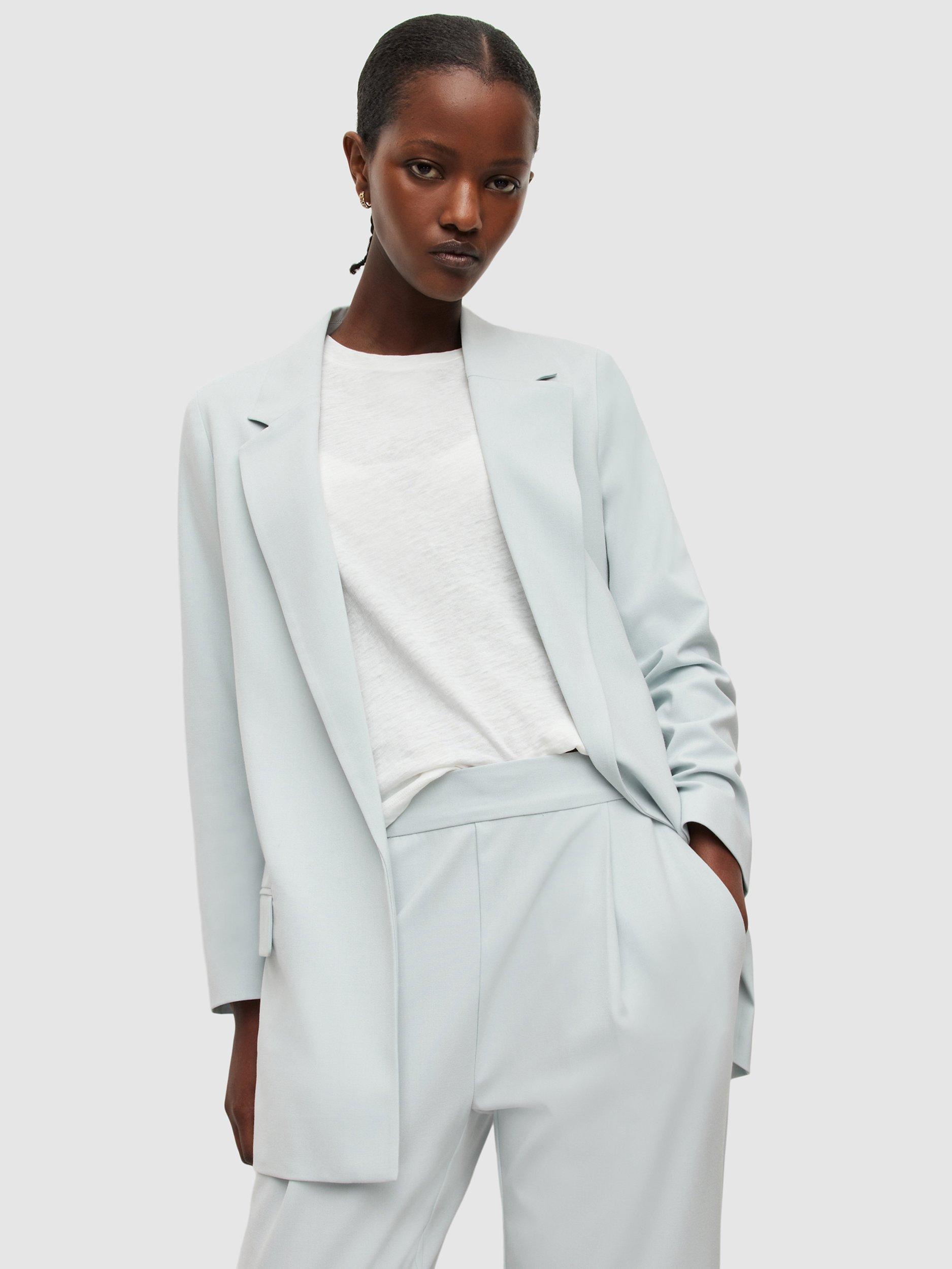 AllSaints Aleida Tri Blazer, Iced Blue, 4
