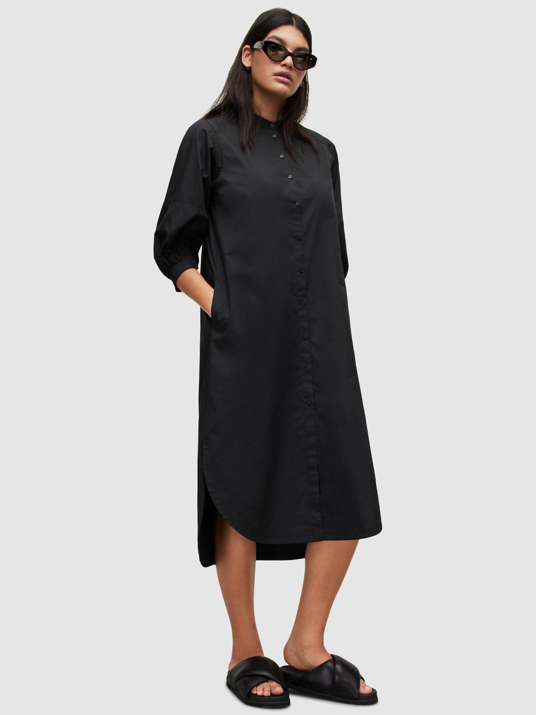 AllSaints Trina Shirt Dress, Black
