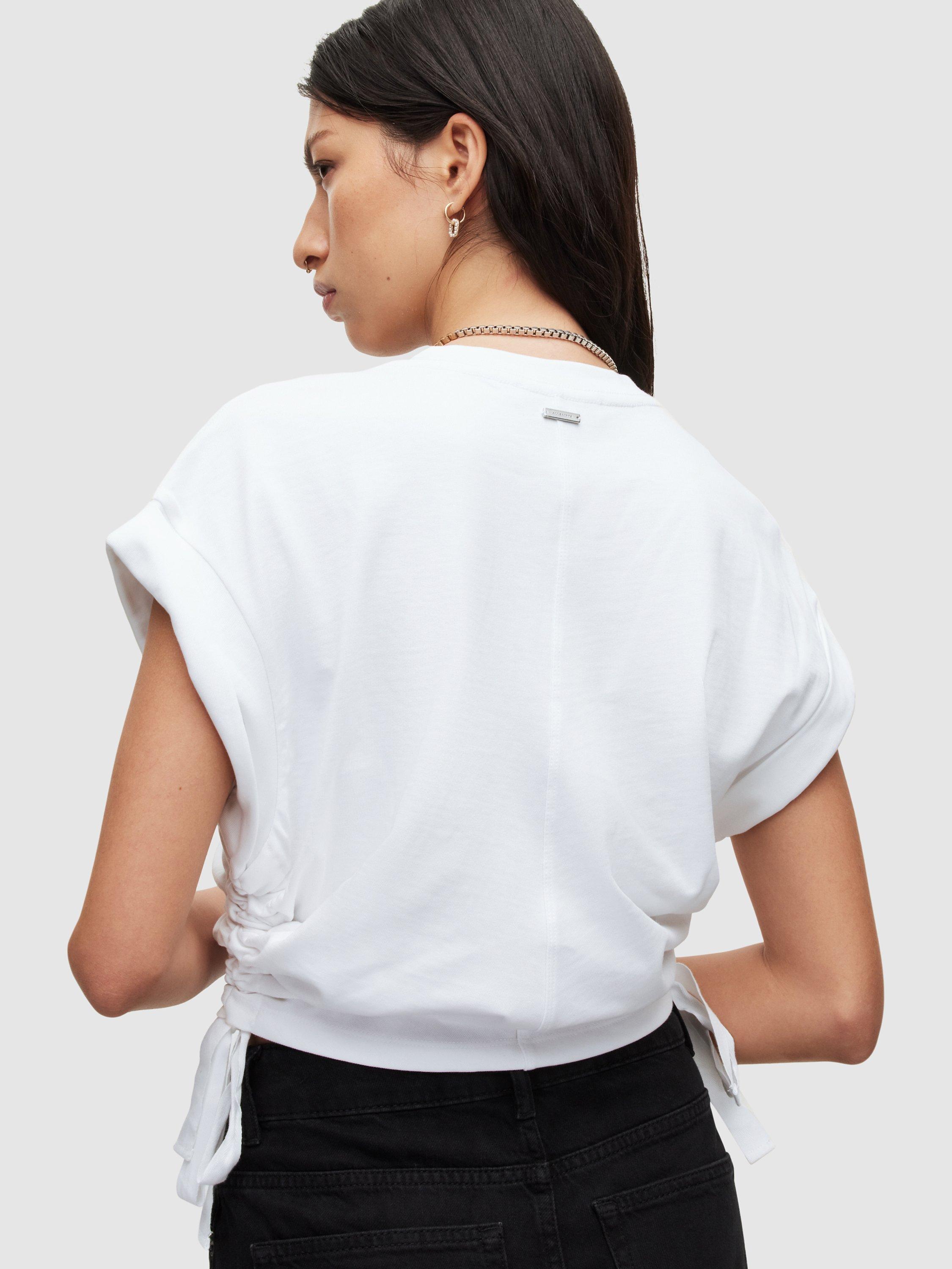 Product image 2 of 7, which shows AllSaints Mira T-Shirt, White, XS