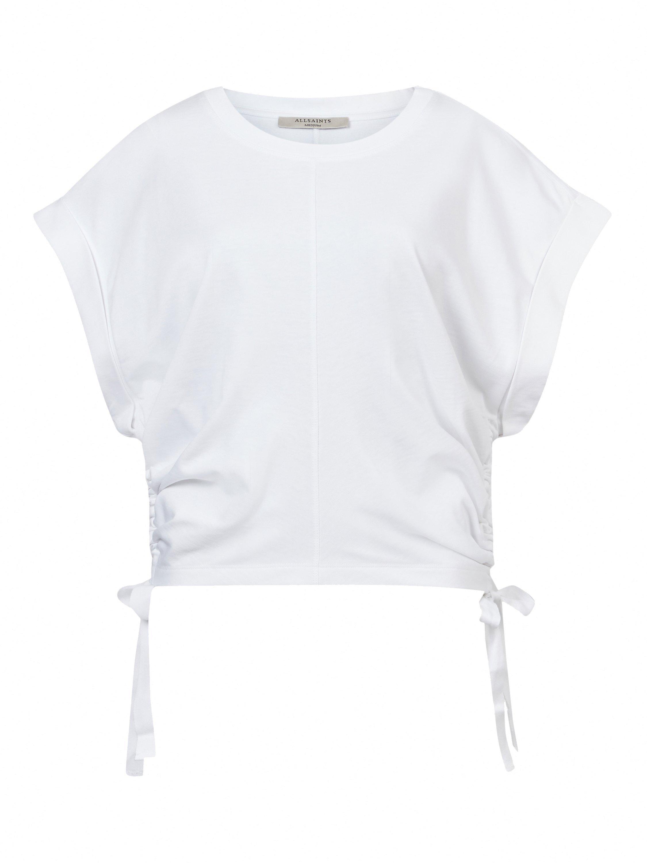 Product image 4 of 7, which shows AllSaints Mira T-Shirt, White, XS
