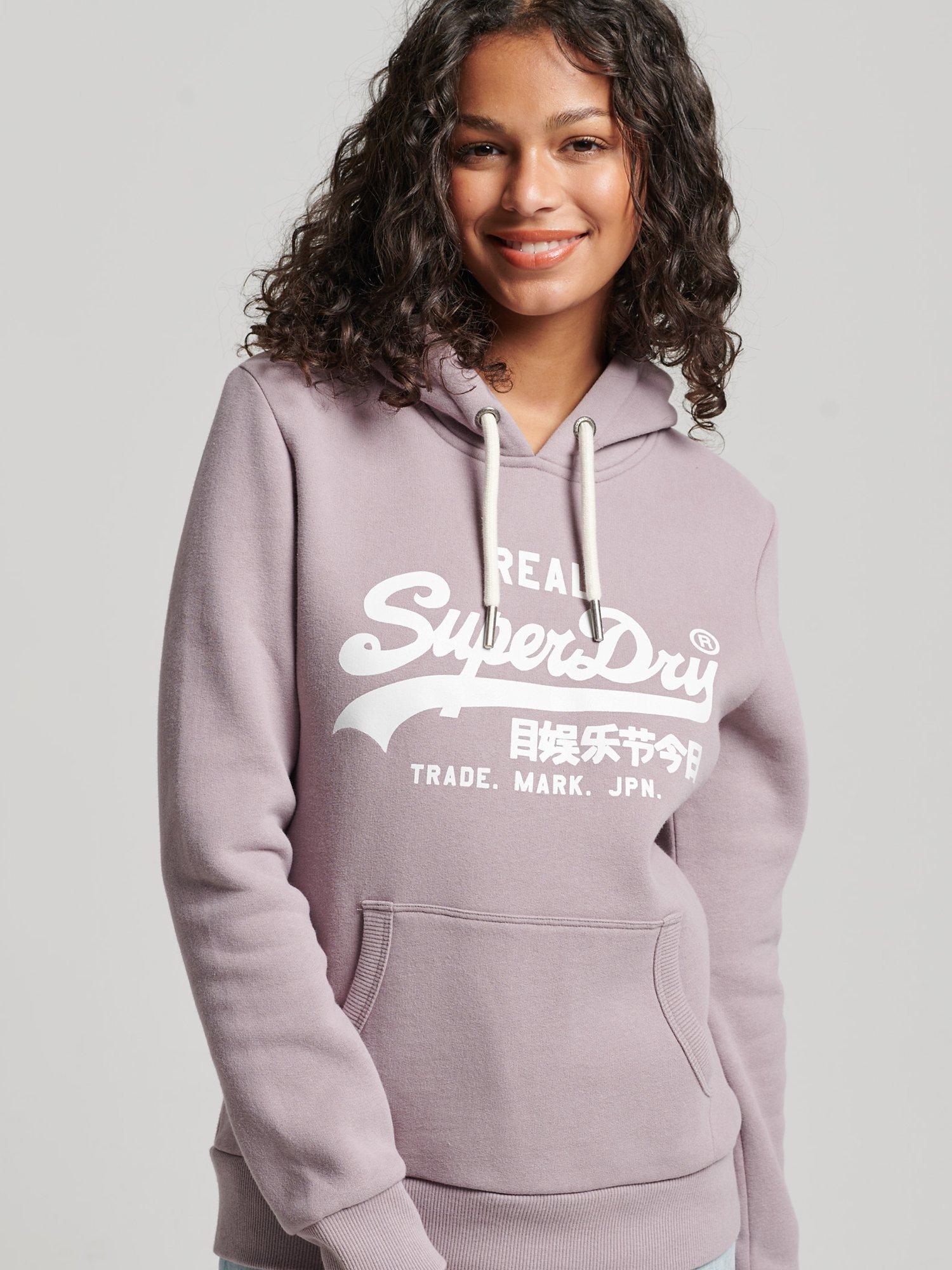 Superdry Embellished Hoodie, Nirvana Purple