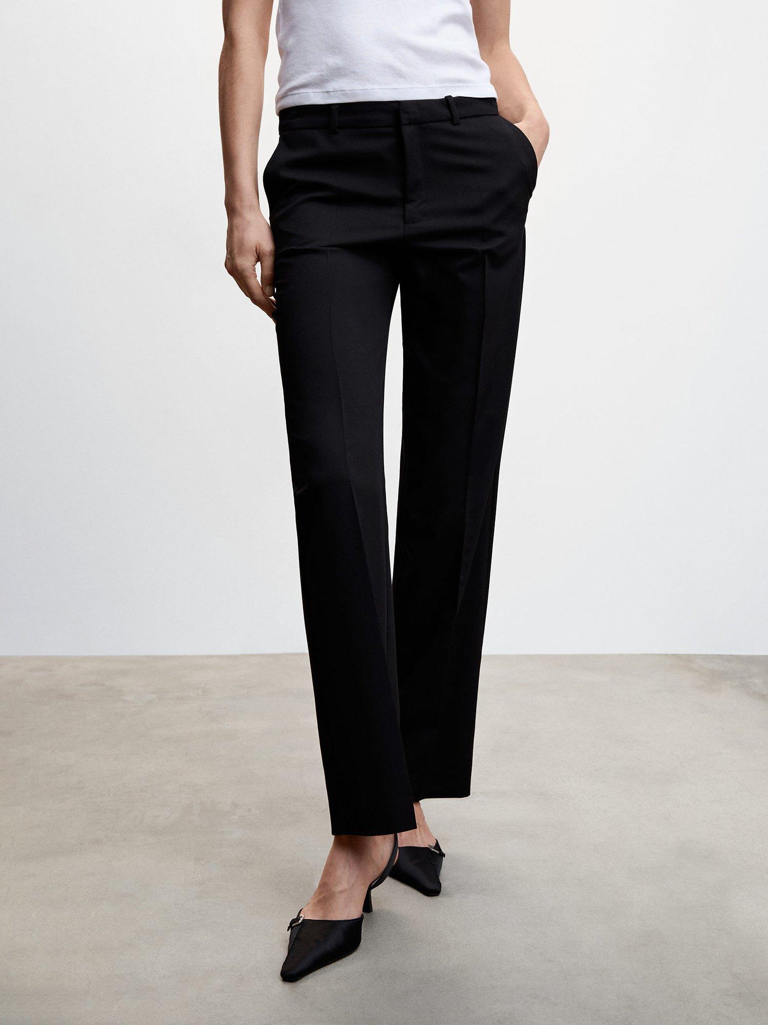 Mango Greta Trouser, Black