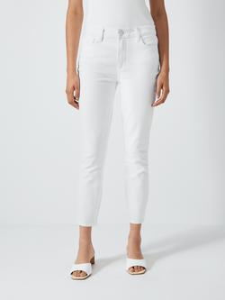 PAIGE Hoxton High Rise Crop Skinny Jeans, Crisp White, Crisp White