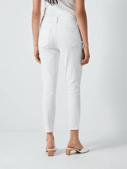 PAIGE Hoxton High Rise Crop Skinny Jeans, Crisp White - view 2, Crisp White