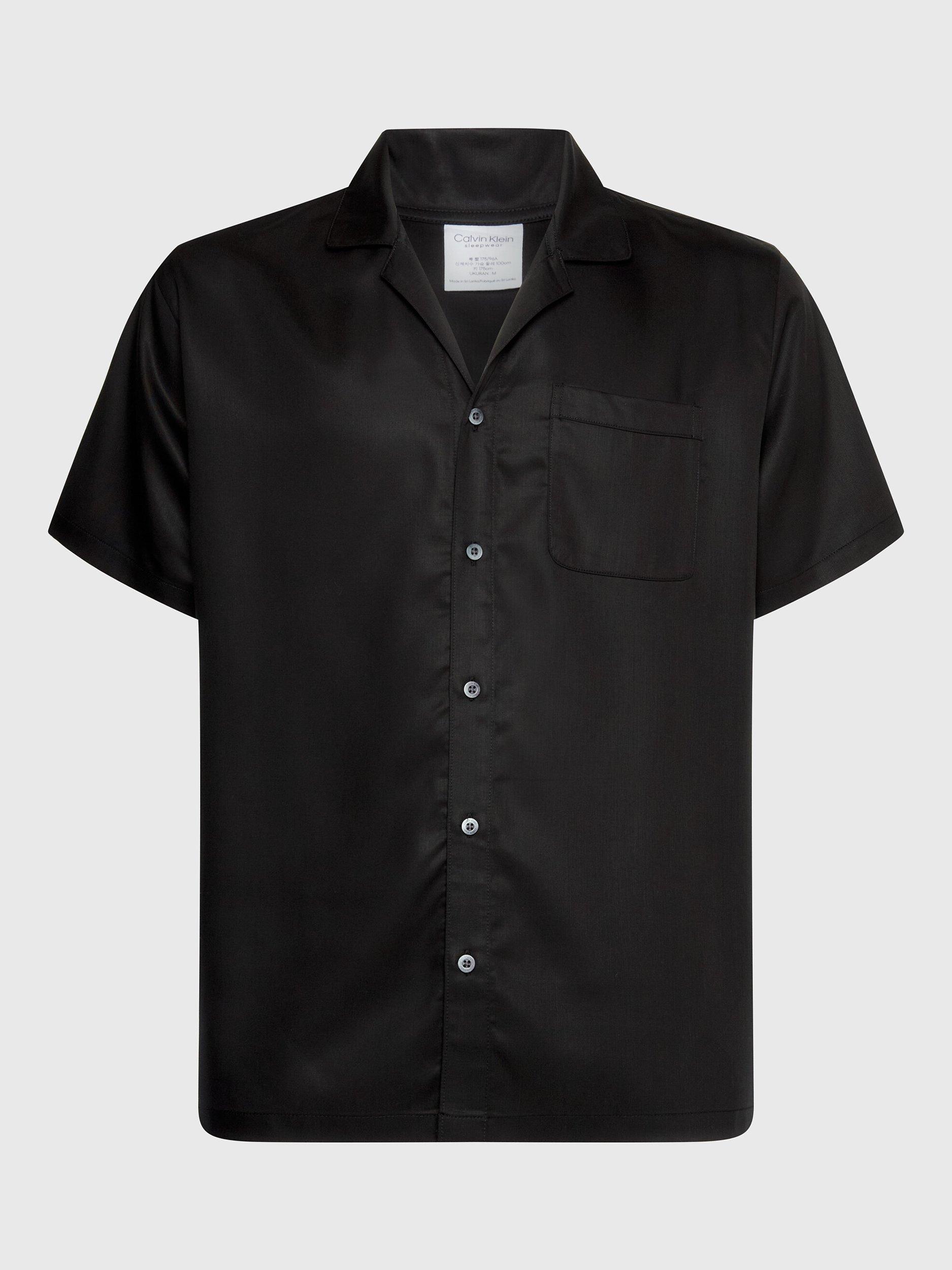 Calvin Klein Short Sleeve Lounge Shirt, Black
