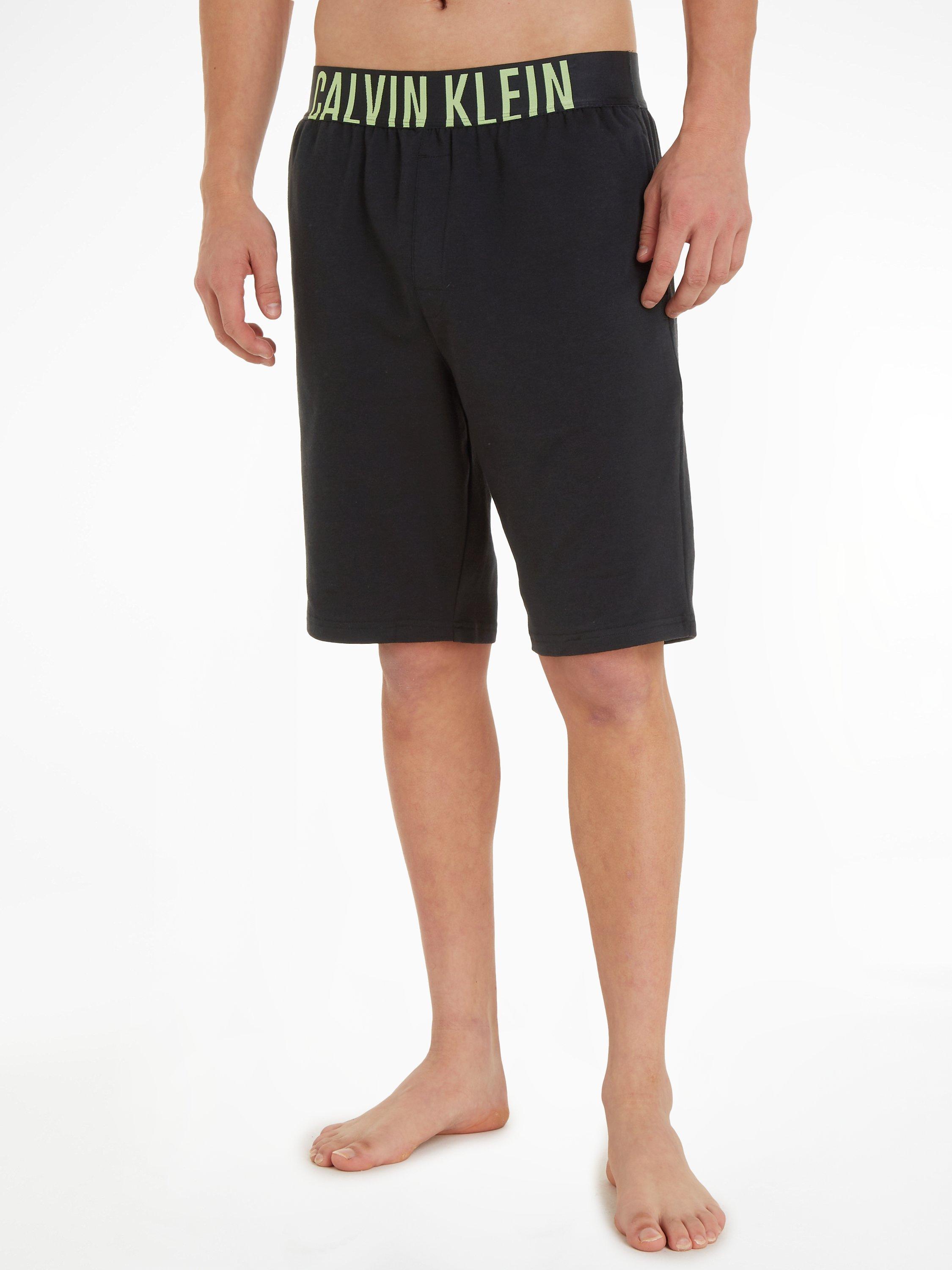 Calvin Klein Intense Lounge Shorts, Black/Tropic Lime