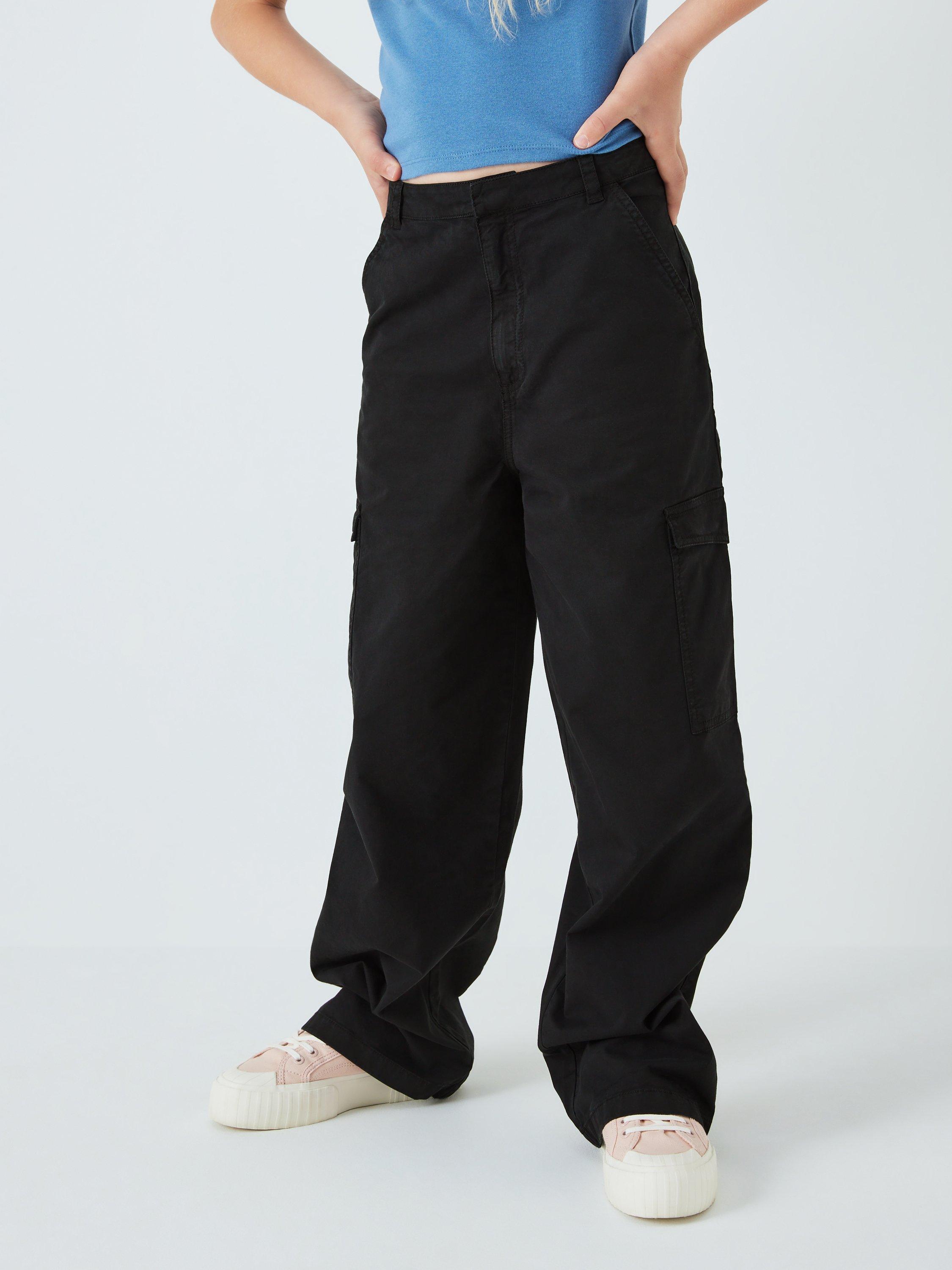 John Lewis Kids' Plain Cargo Trousers, Phantom