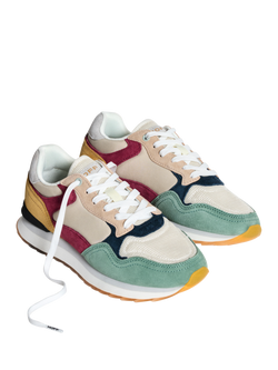 HOFF Montreal Suede Lace Up Trainers, Multi - view 2, Multi