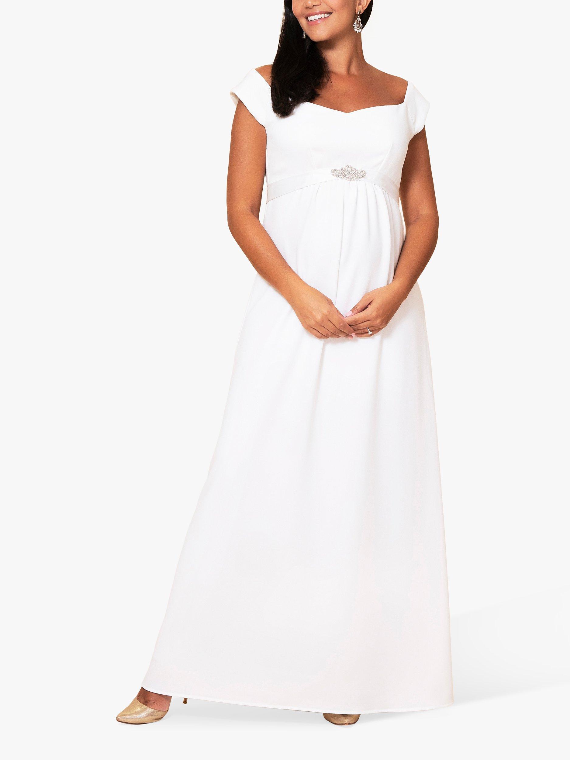 Product image 3 of 6, which shows Tiffany Rose Sadie Maternity Wedding Dress, Ivory, 6-8