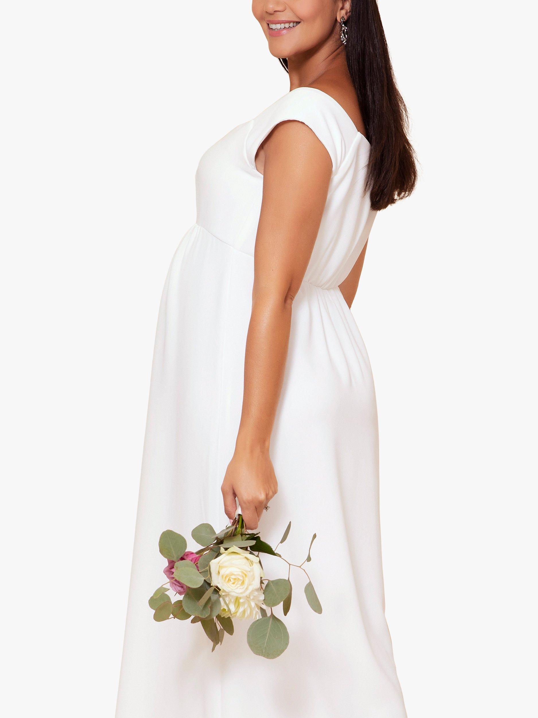 Product image 4 of 6, which shows Tiffany Rose Sadie Maternity Wedding Dress, Ivory, 6-8