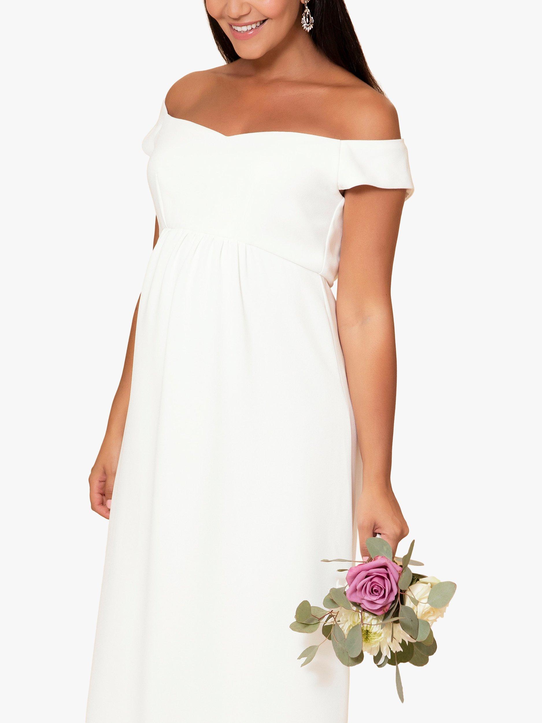 Product image 5 of 6, which shows Tiffany Rose Sadie Maternity Wedding Dress, Ivory, 6-8
