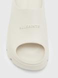 AllSaints Eclipse Flatform Sliders, Chalk White