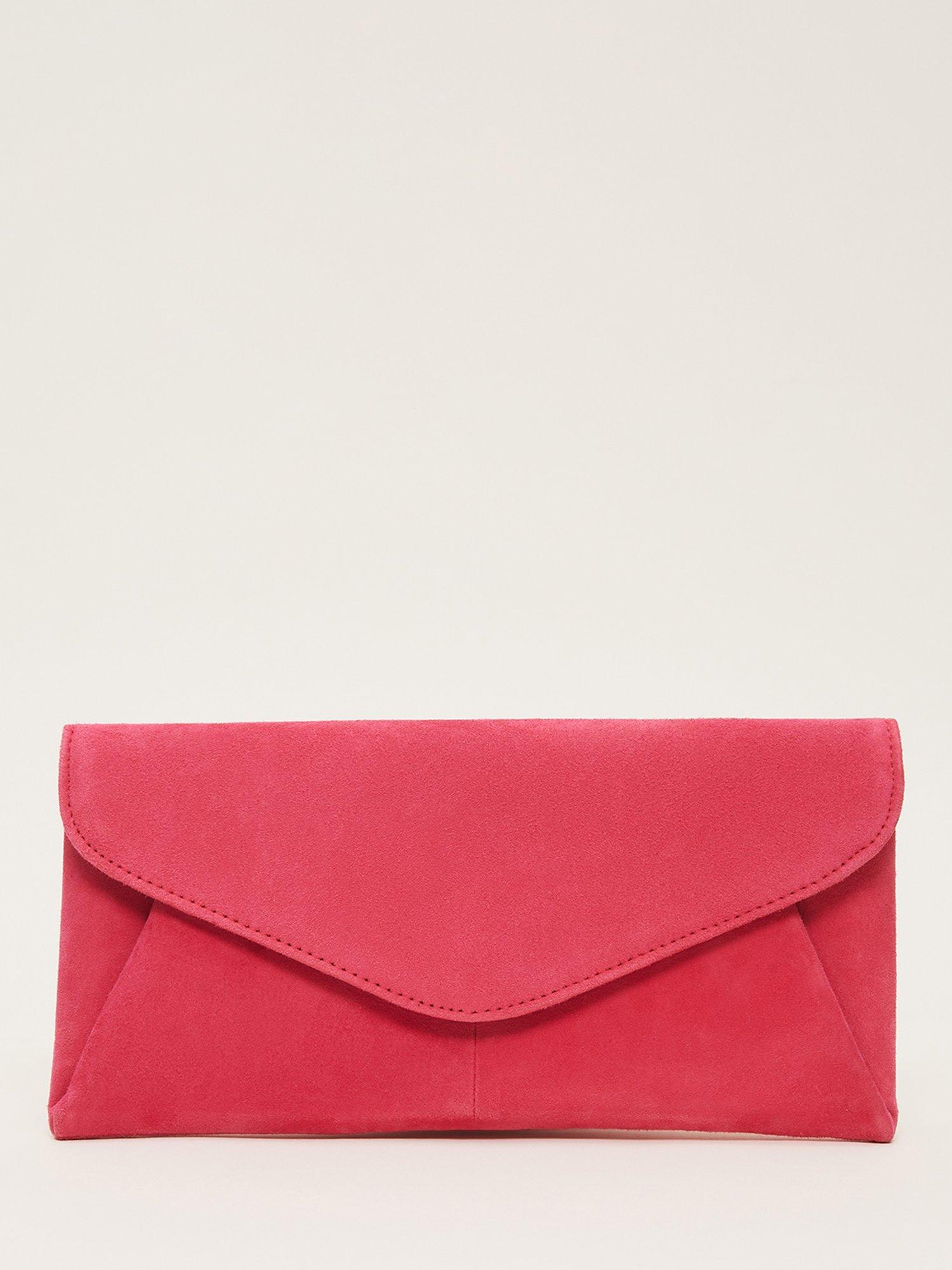 Phase Eight Wendie Clutch Bag, Raspberry, One Size
