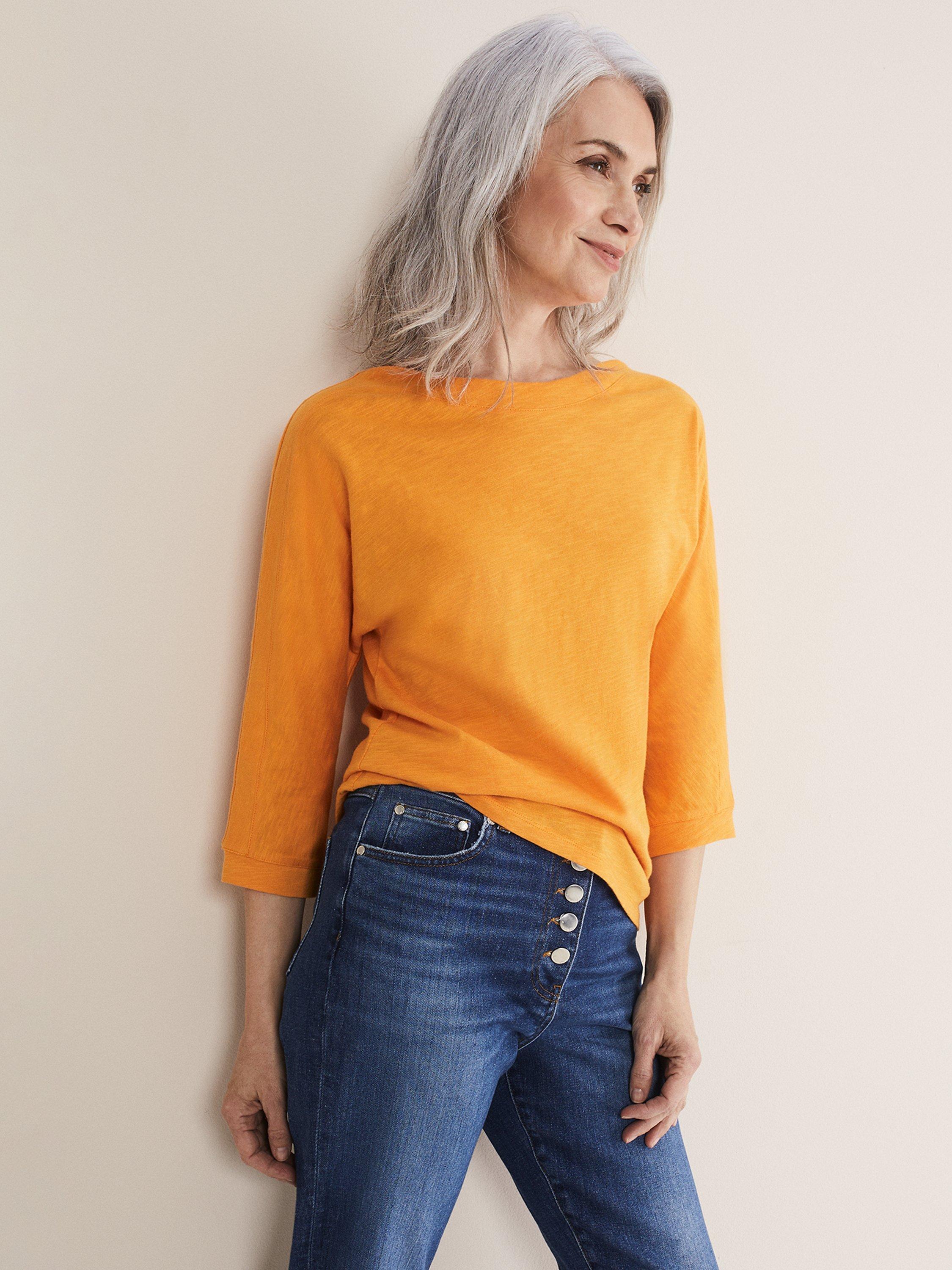 Phase Eight  Belle Cotton Top, Orange