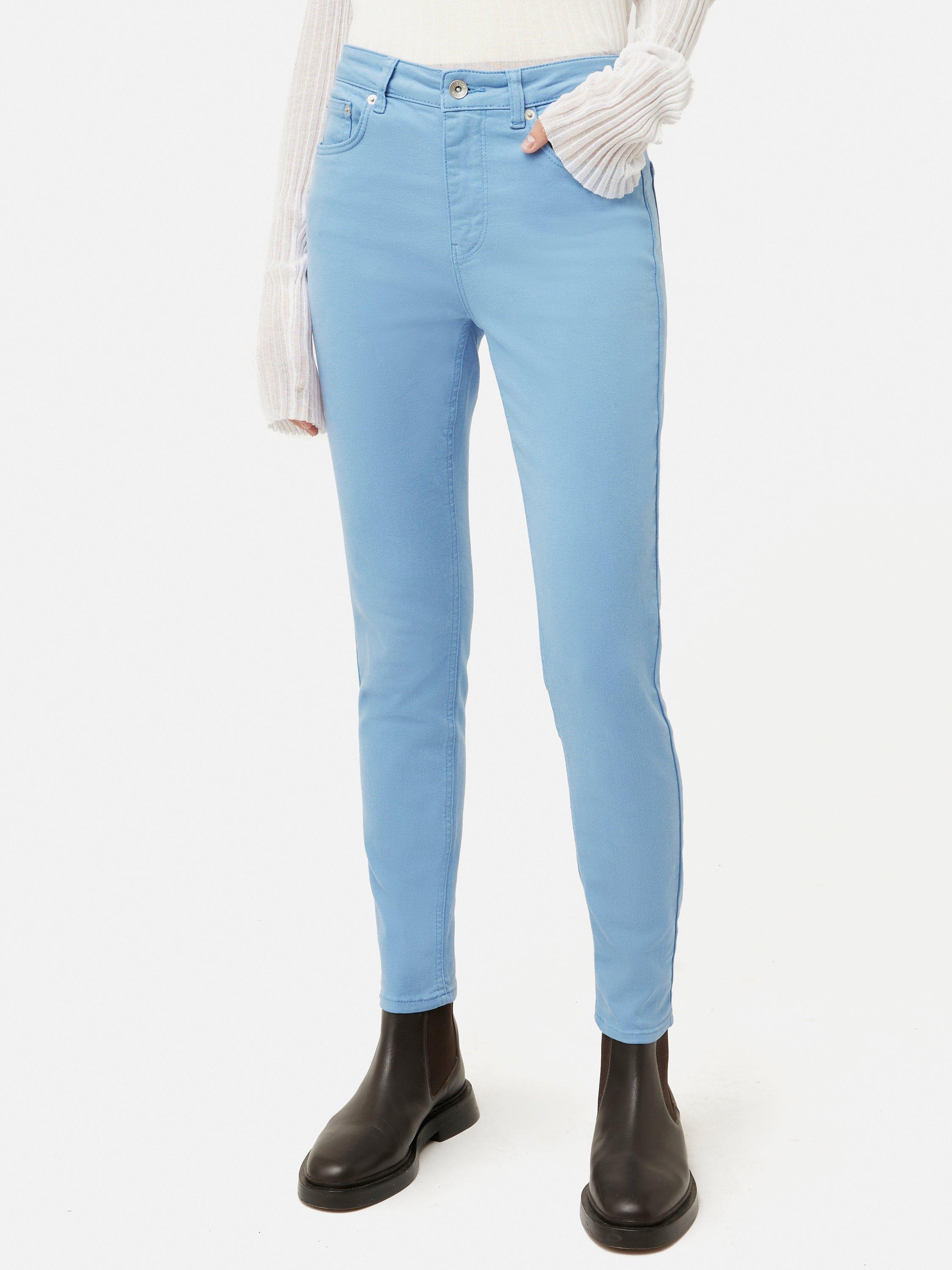 Jigsaw Richmond Dye Skinny Jeans, Light Blue