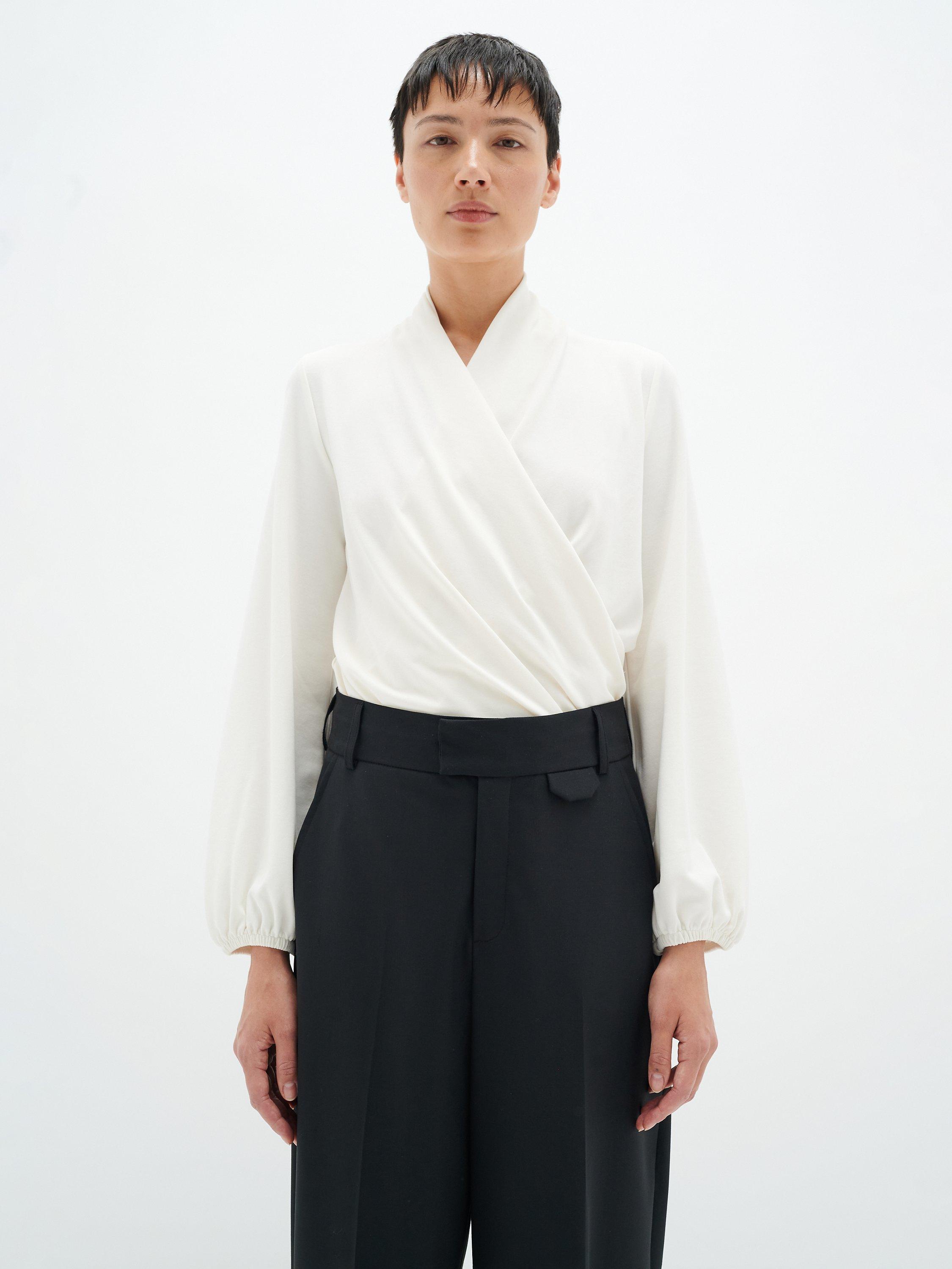 InWear Zelano Wrap Blouse, Whisper White