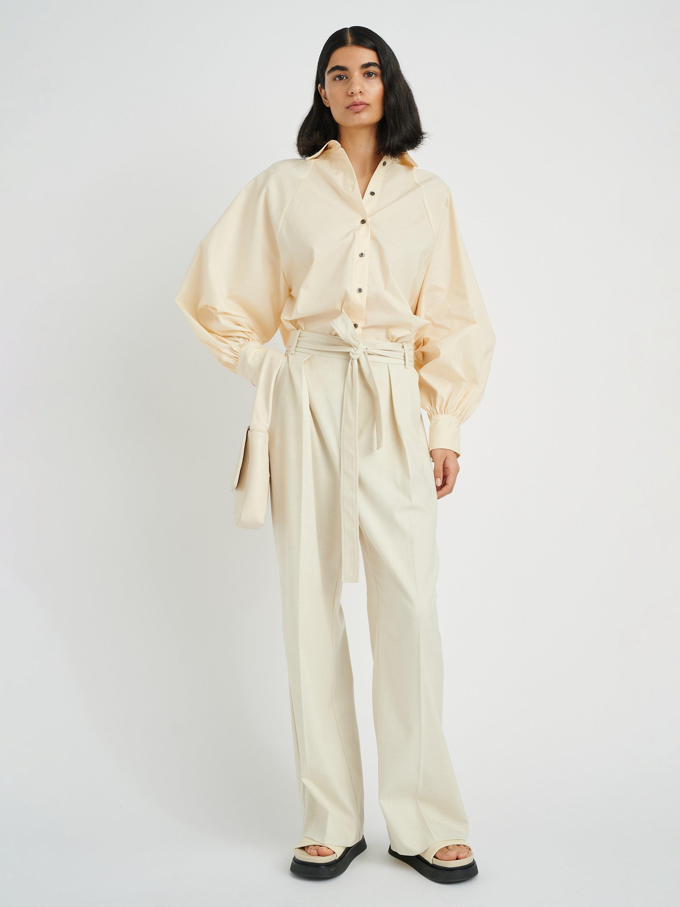 InWear Dilliam Relaxed Fit Long Sleeve Shirt, Eggshell