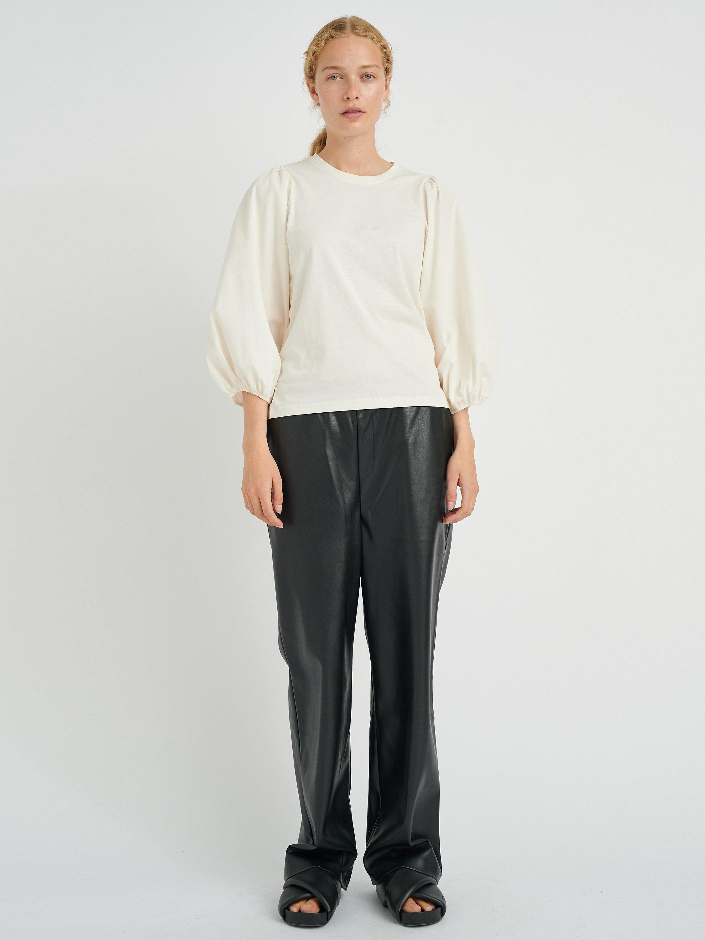 InWear Zumme Cotton Three Quarter Sleeve Blouse, Whisper White