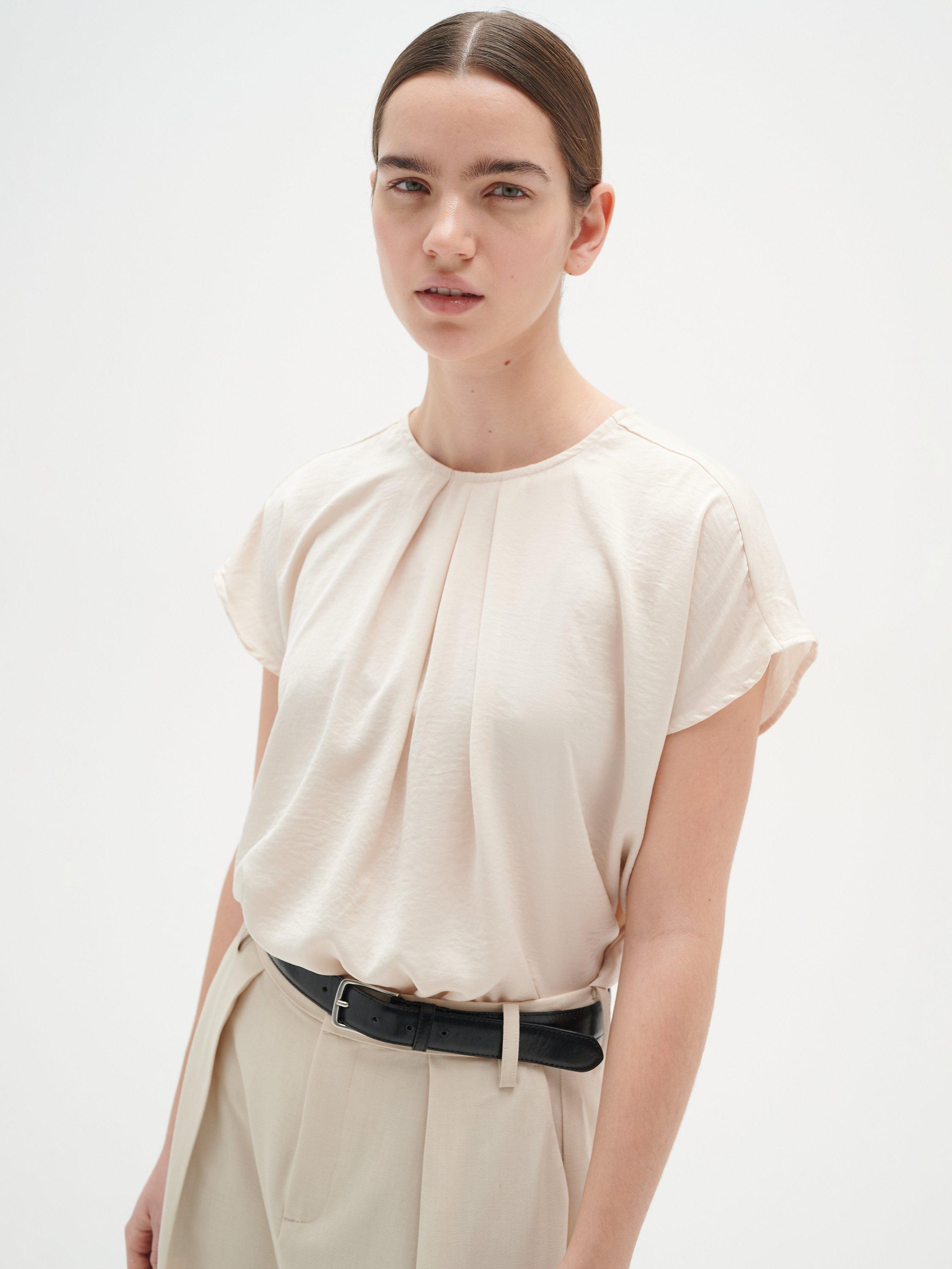 InWear Dota Short Sleeve Top, French Nougat, 14