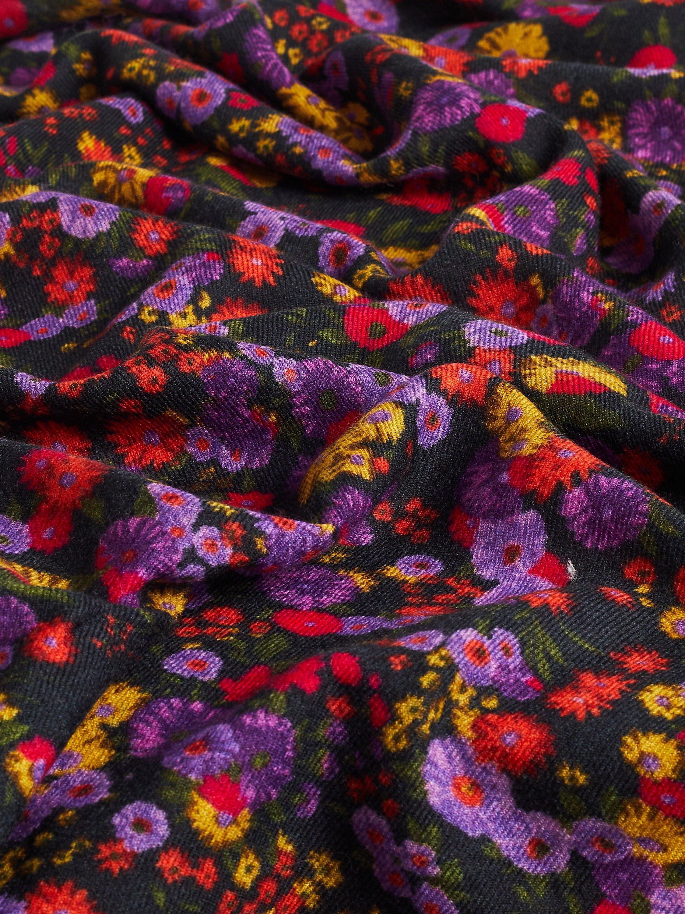 Jigsaw Meadow Silk Blend Scarf, Multi