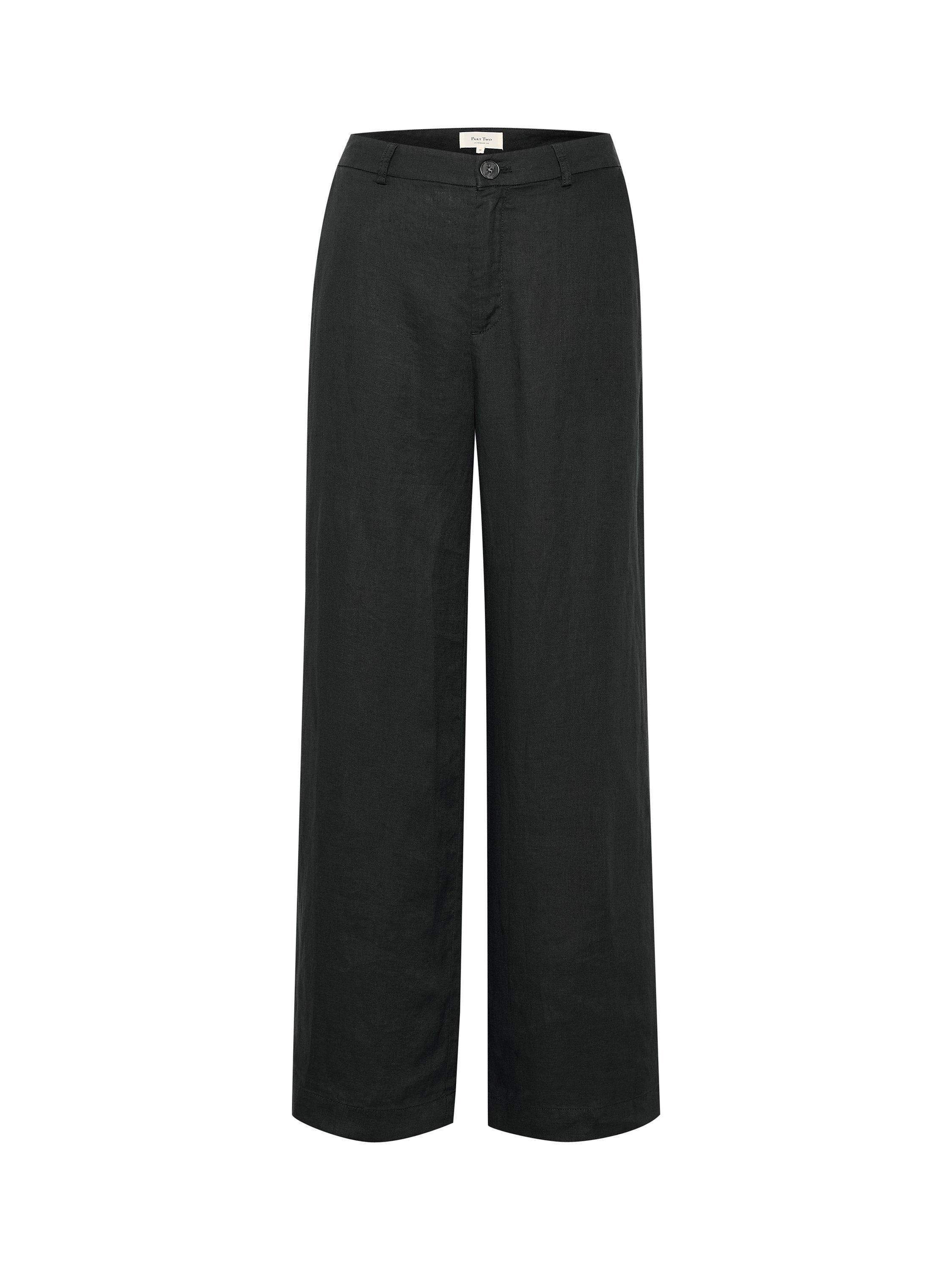 Product image 5 of 6, which shows Part Two Ninnes Wide Leg Trousers, Dark Navy, 8