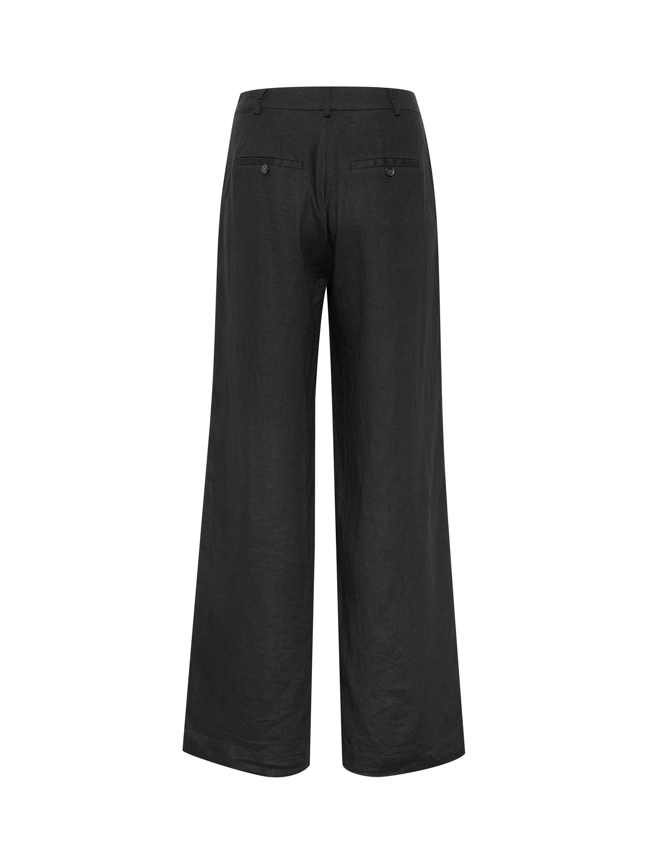 Product image 6 of 6, which shows Part Two Ninnes Wide Leg Trousers, Dark Navy, 8