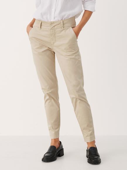 Part Two Soffys Cropped Trousers, White Pepper
