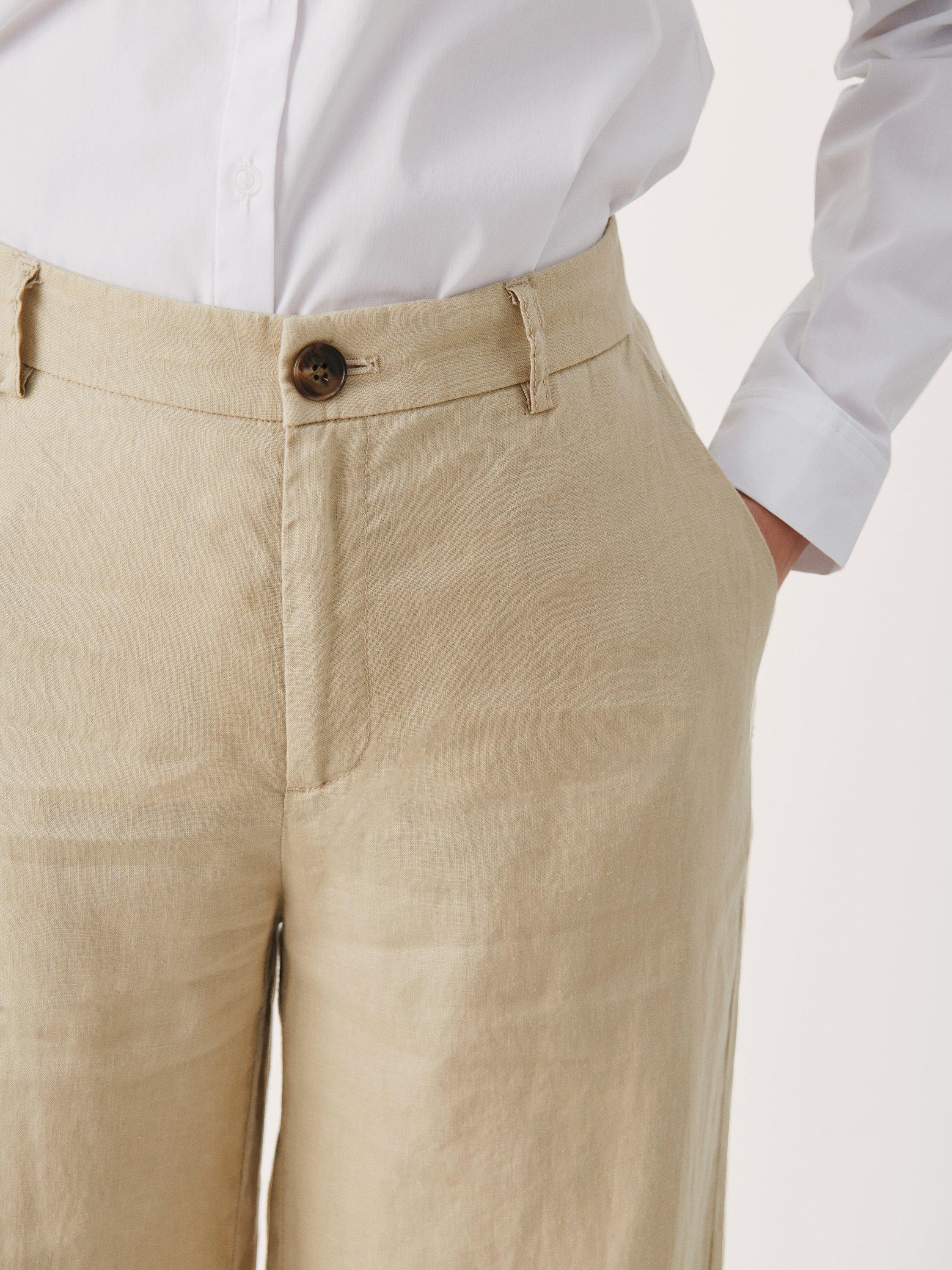 Product image 4 of 6, which shows Part Two Ninnes Wide Leg Trousers, White Pepper, 16