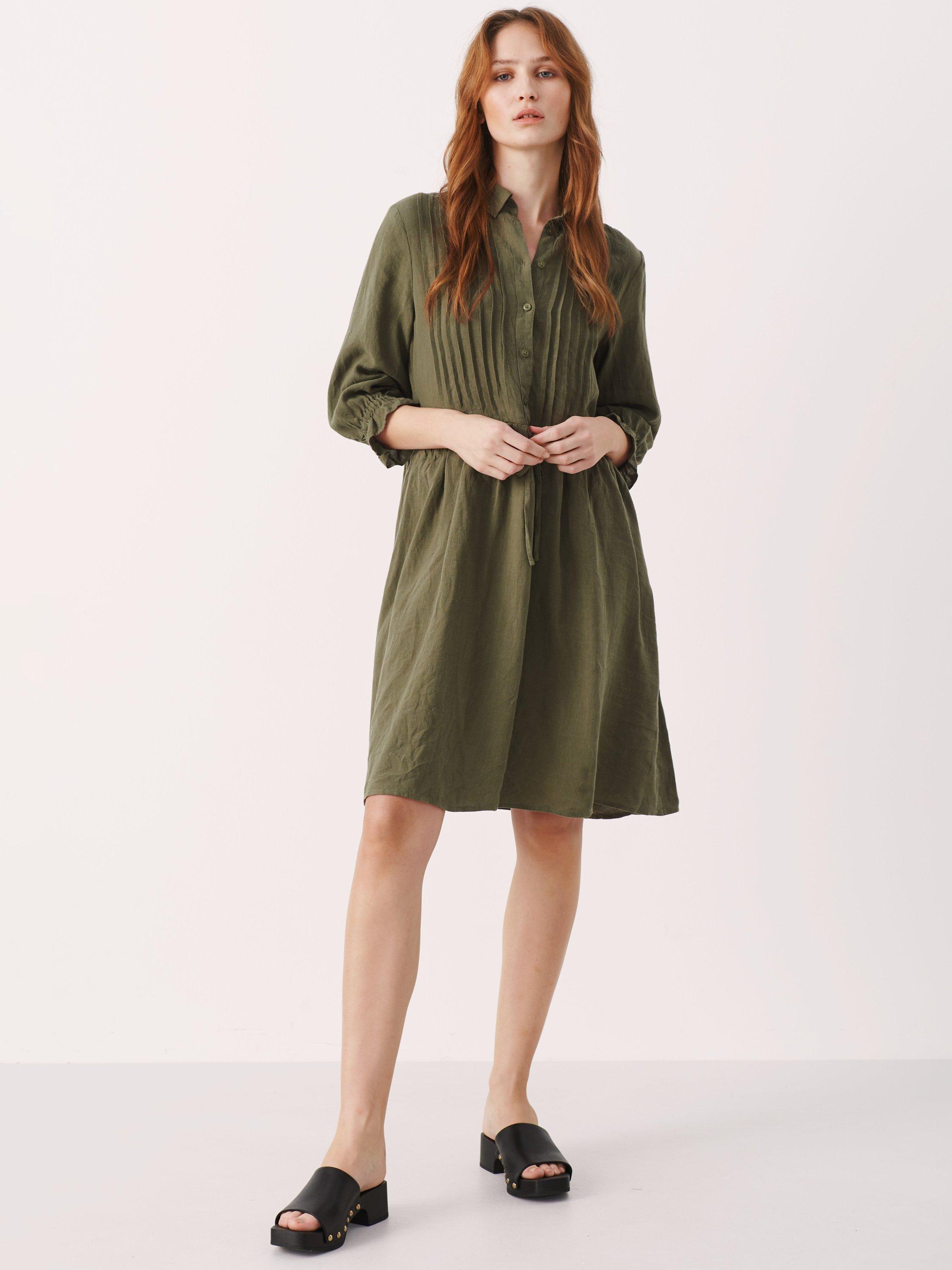Part Two Sallie Linen Dress, Kalamata