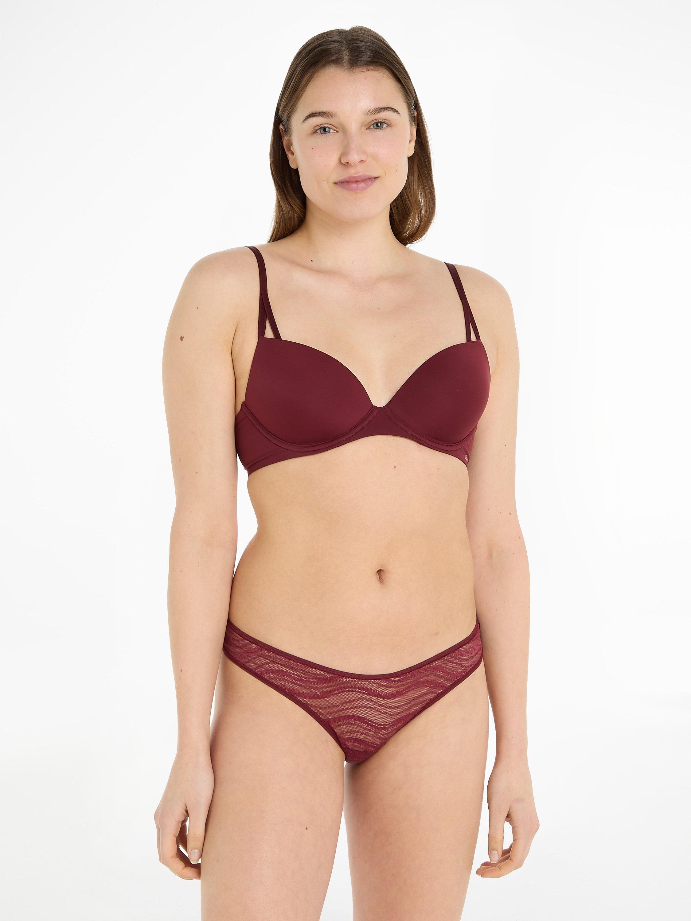 Calvin Klein All Over Lace Thong, Deep Rouge