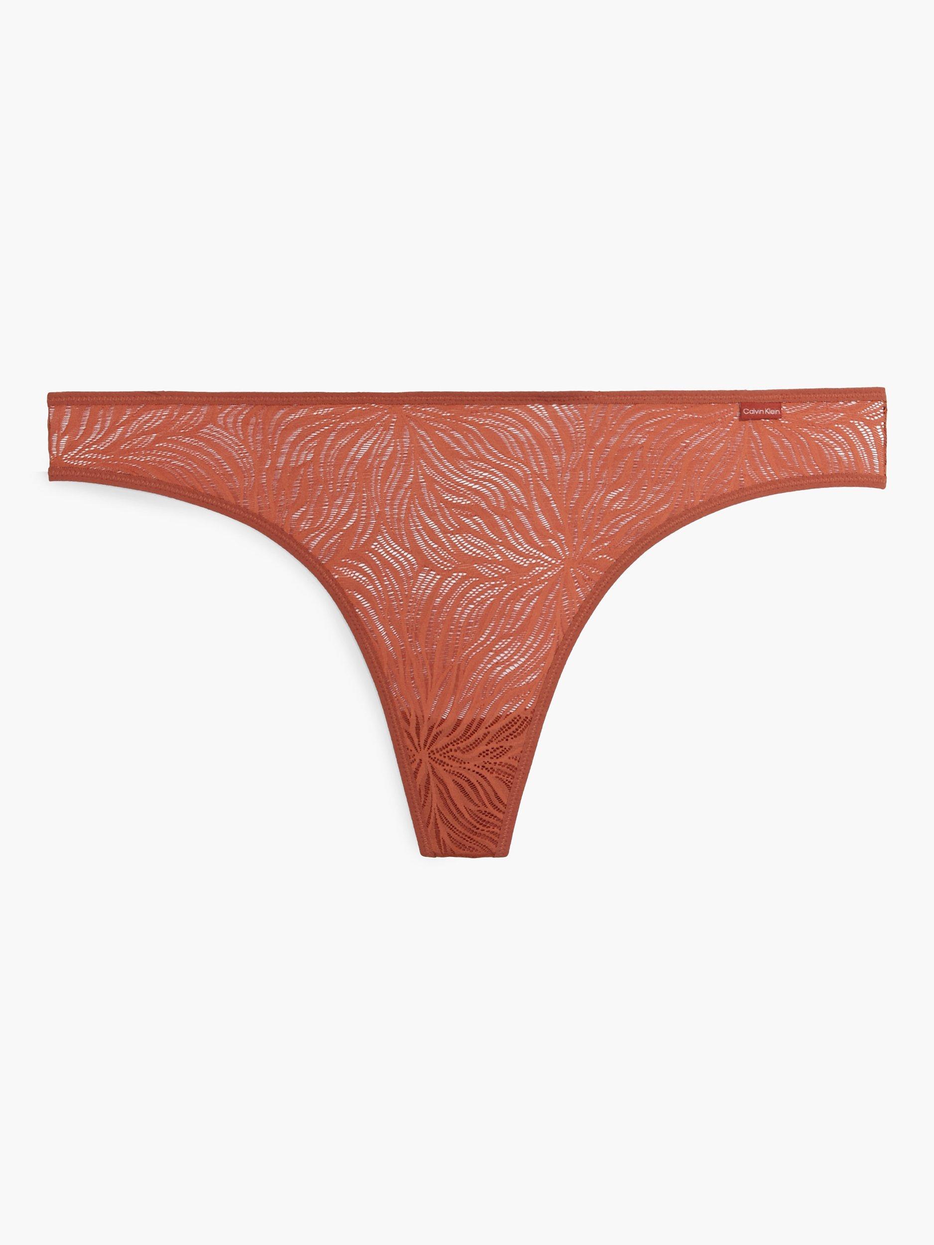 Calvin Klein Sheer Lace Thong, Copper