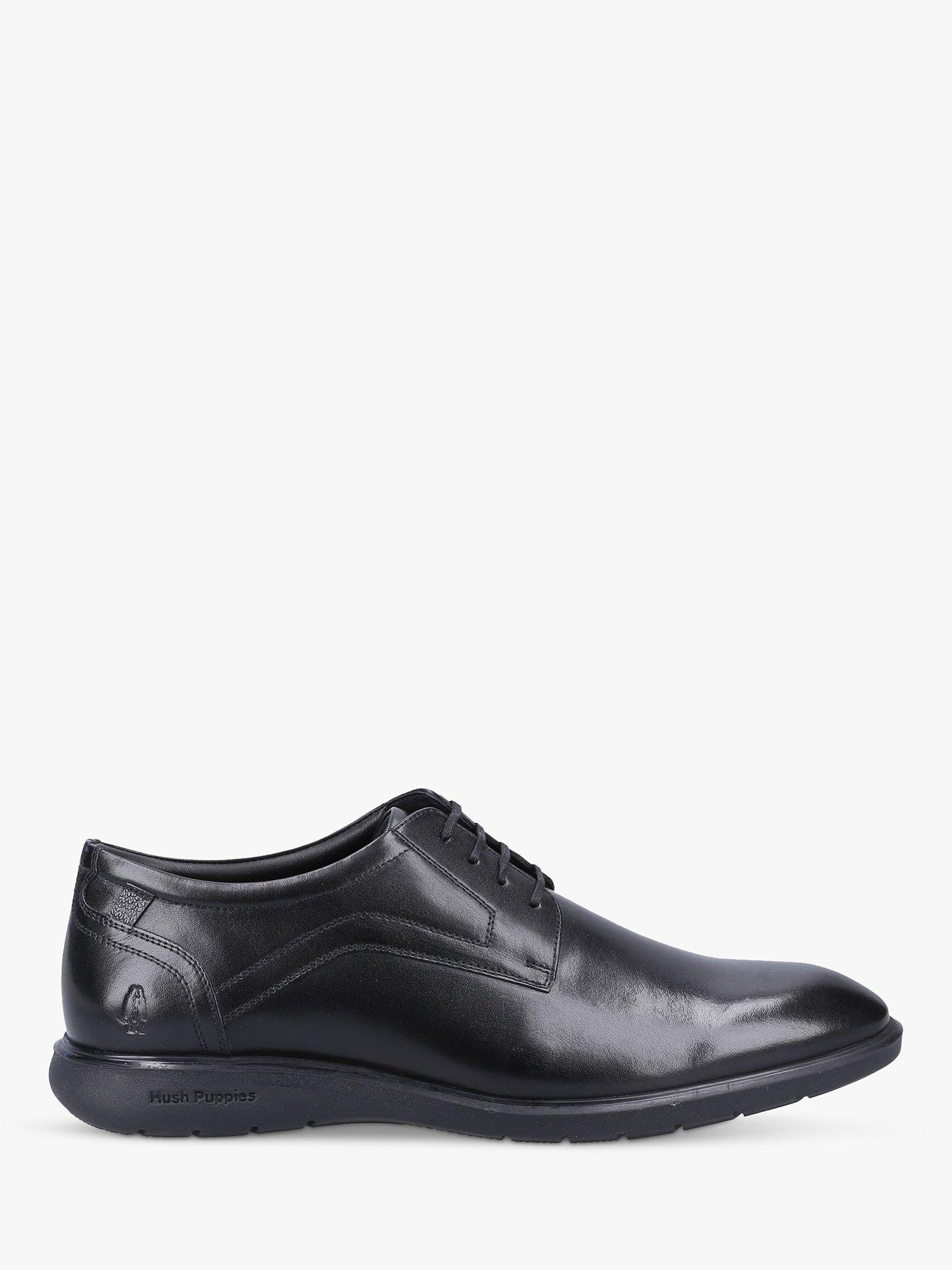Hush Puppies Amos Leather Lace-Up Shoes, Black