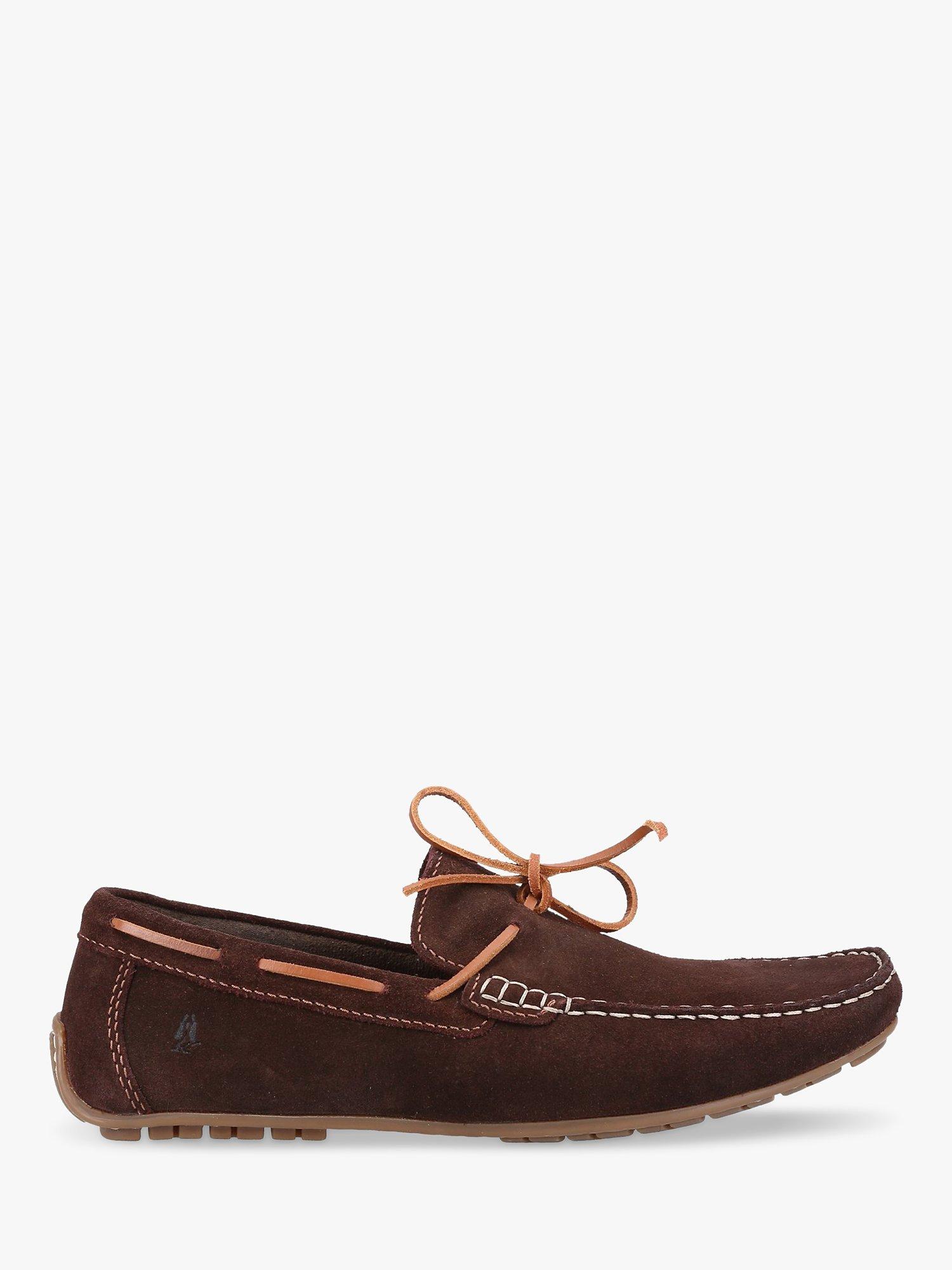 Hush Puppies Reuben Suede Boat Shoes, Brown