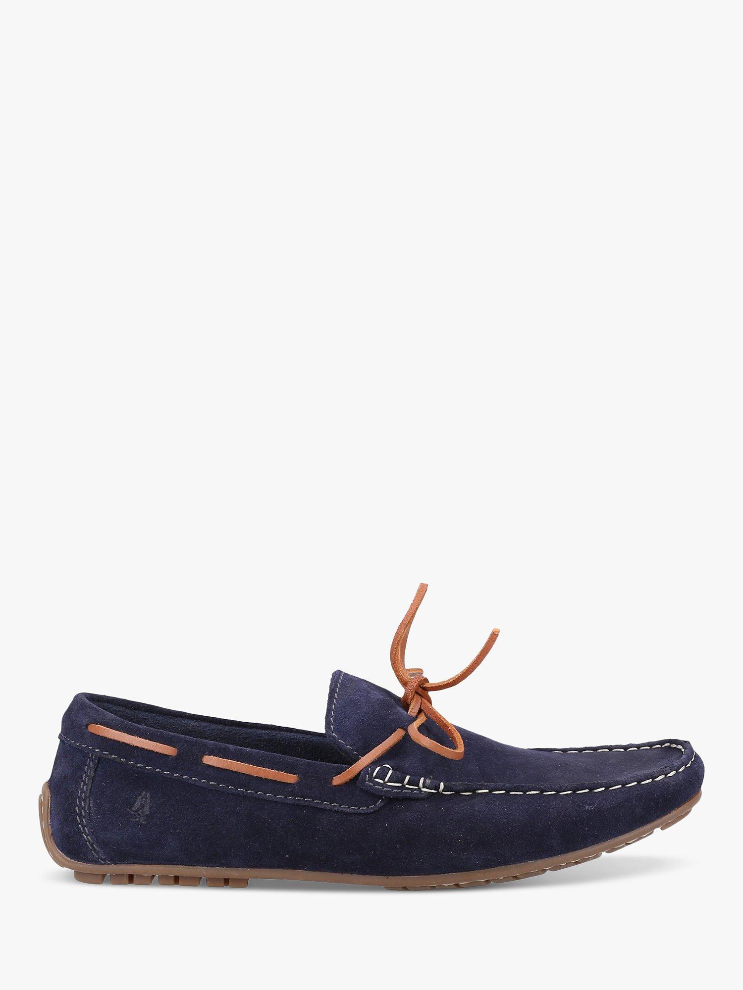 Hush Puppies Reuben Suede Boat Shoes, Navy