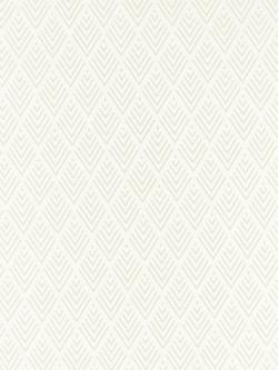 John Lewis Burnout Geometric Voile Panel, White - view 2, White