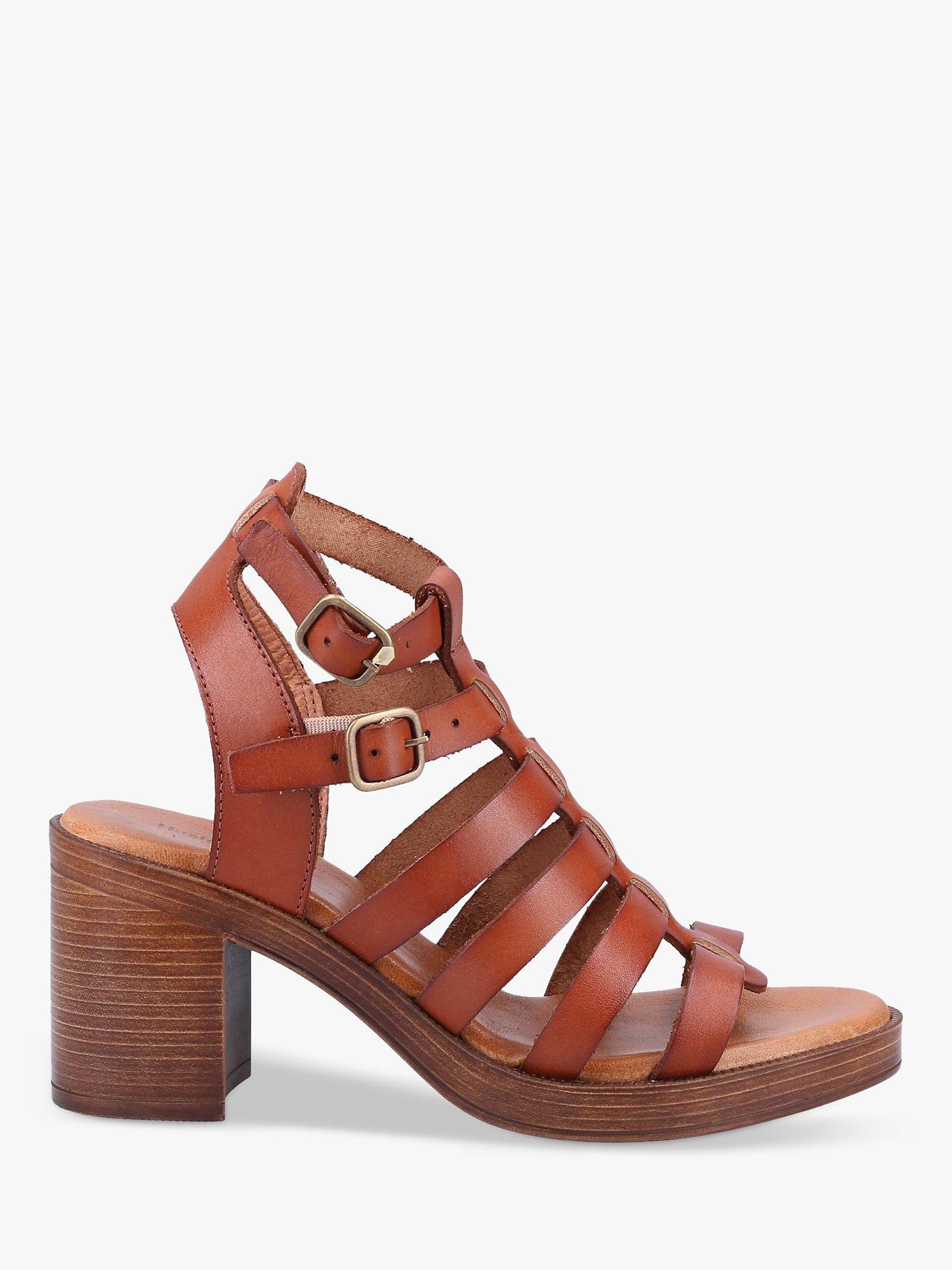 Hush Puppies Gloria Leather Gladiator Sandals, Tan