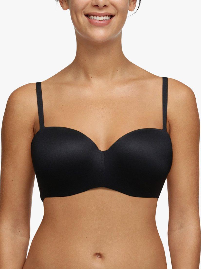 Product image 4 of 7, which shows Chantelle Norah Comfort Strapless Bra, Black, 38DD