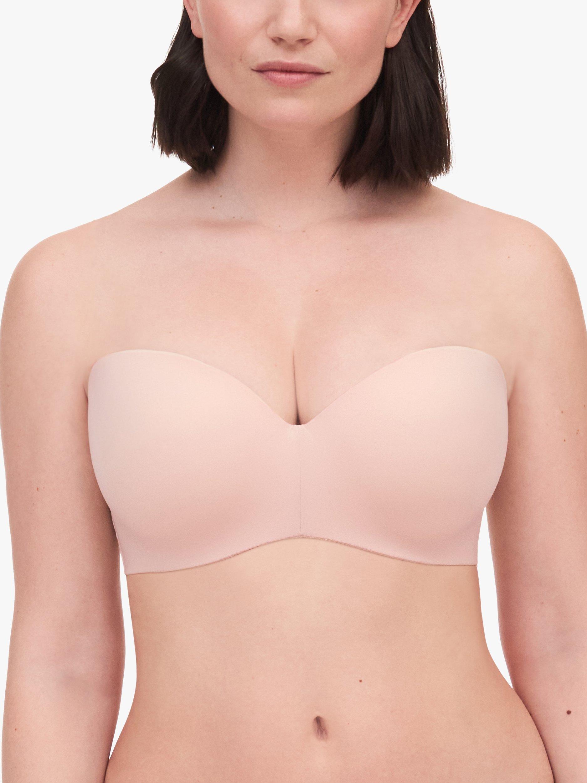 Product image 1 of 7, which shows Chantelle Norah Comfort Strapless Bra, Soft Pink, 32D