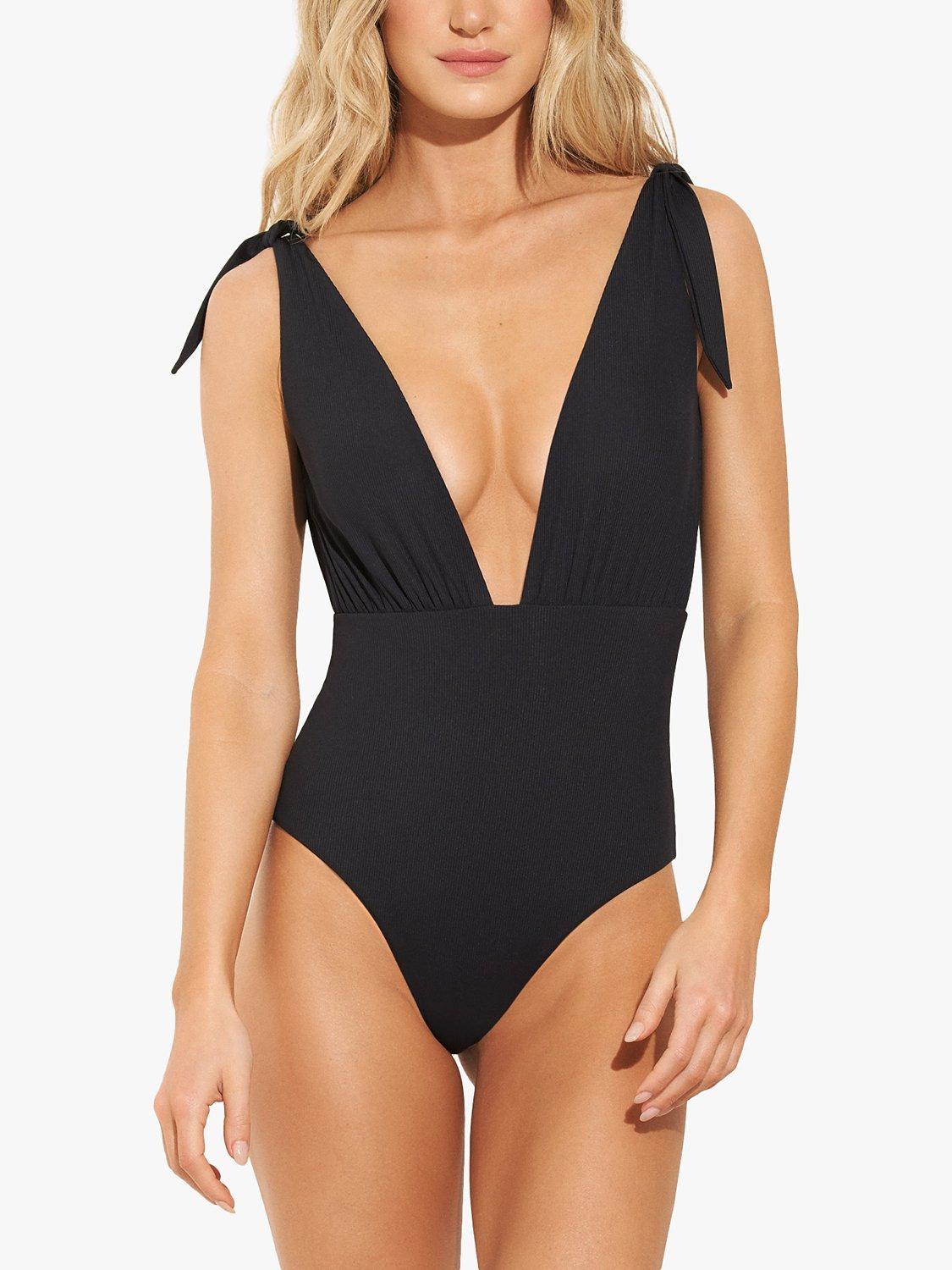 Maaji Faena Plunge Swimsuit, Black