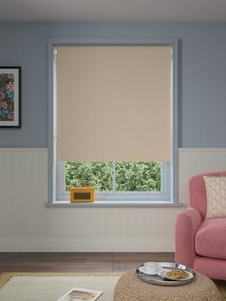 John Lewis Linen Mix Blackout/Thermal Roller Blind, Putty