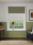John Lewis Linen Mix Blackout/Thermal Roller Blind, Avocado